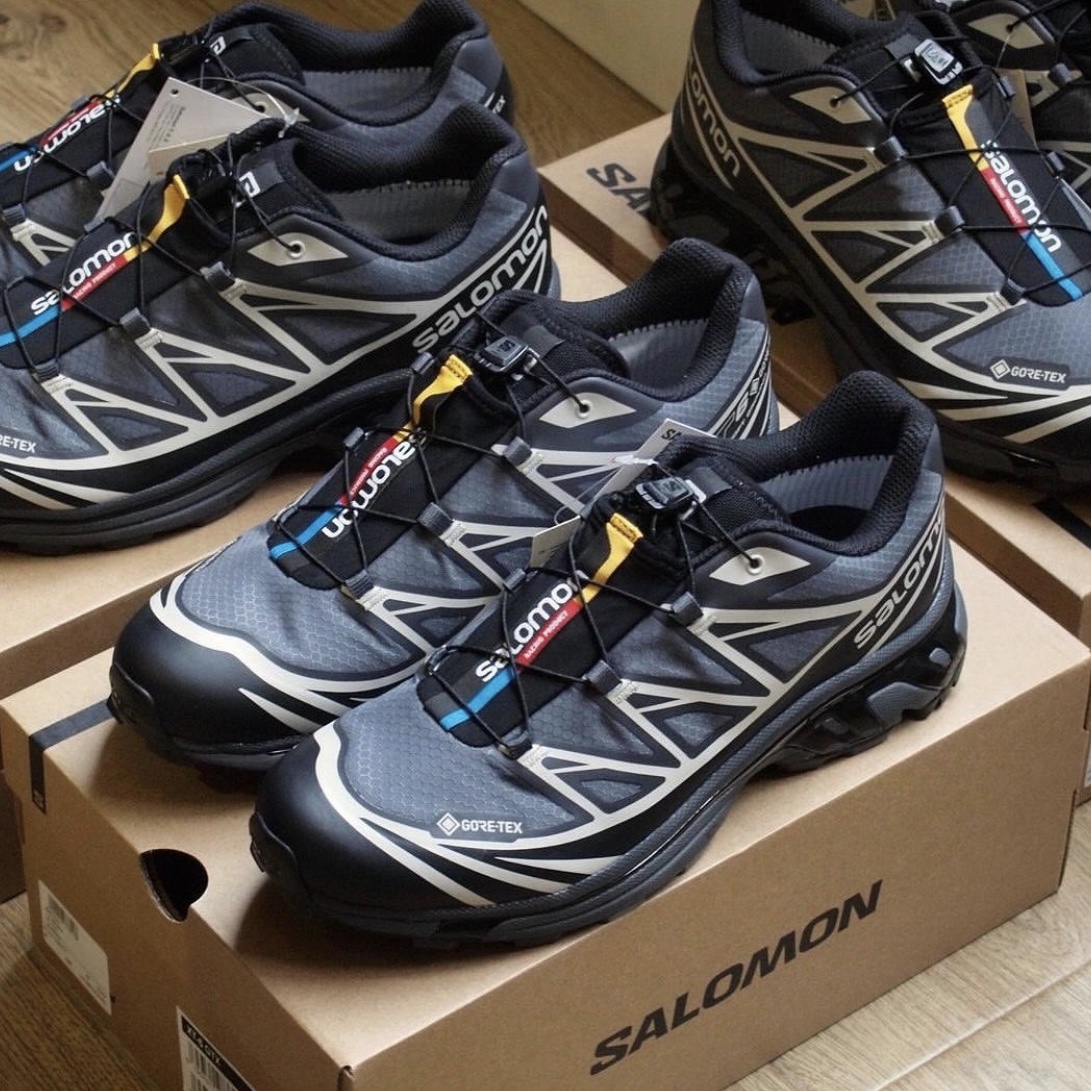 Salomon XT-6 Gore-Tex Black Ebony 착용 스타일 - 2