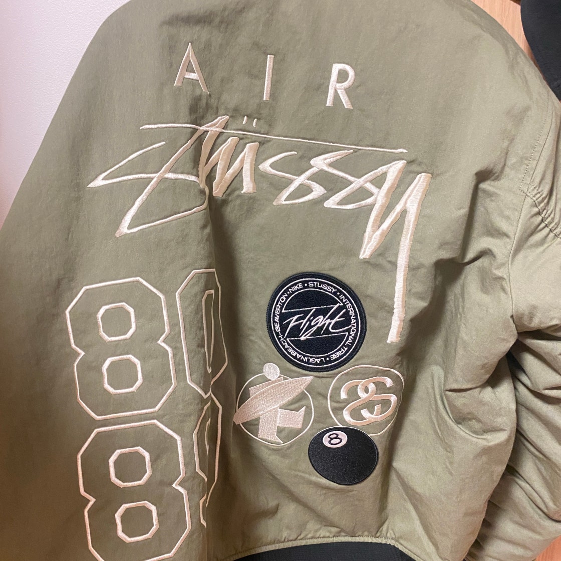 Nike x Stussy Reversible Jacket Olive L STUSSY - Nike x Stussy