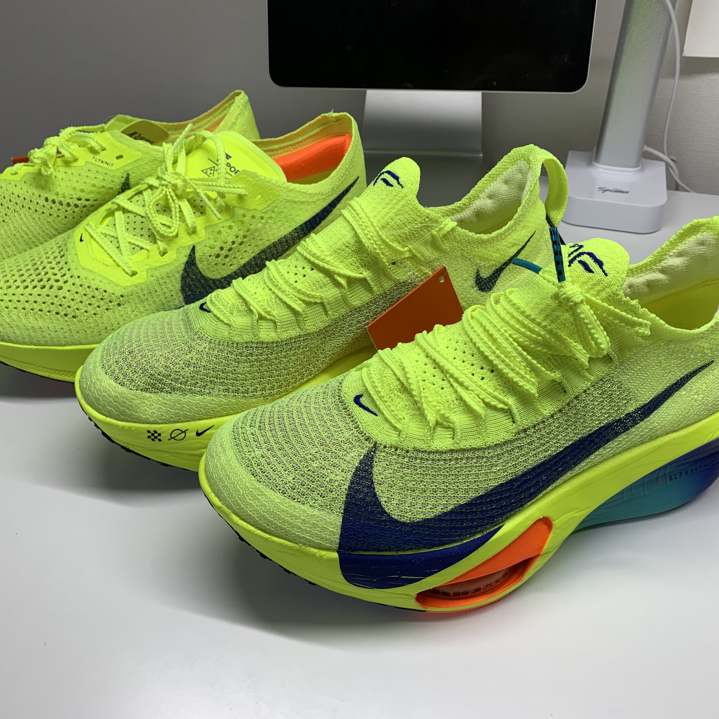 Nike Air Zoom Alphafly Next% 3 Volt 착용 스타일