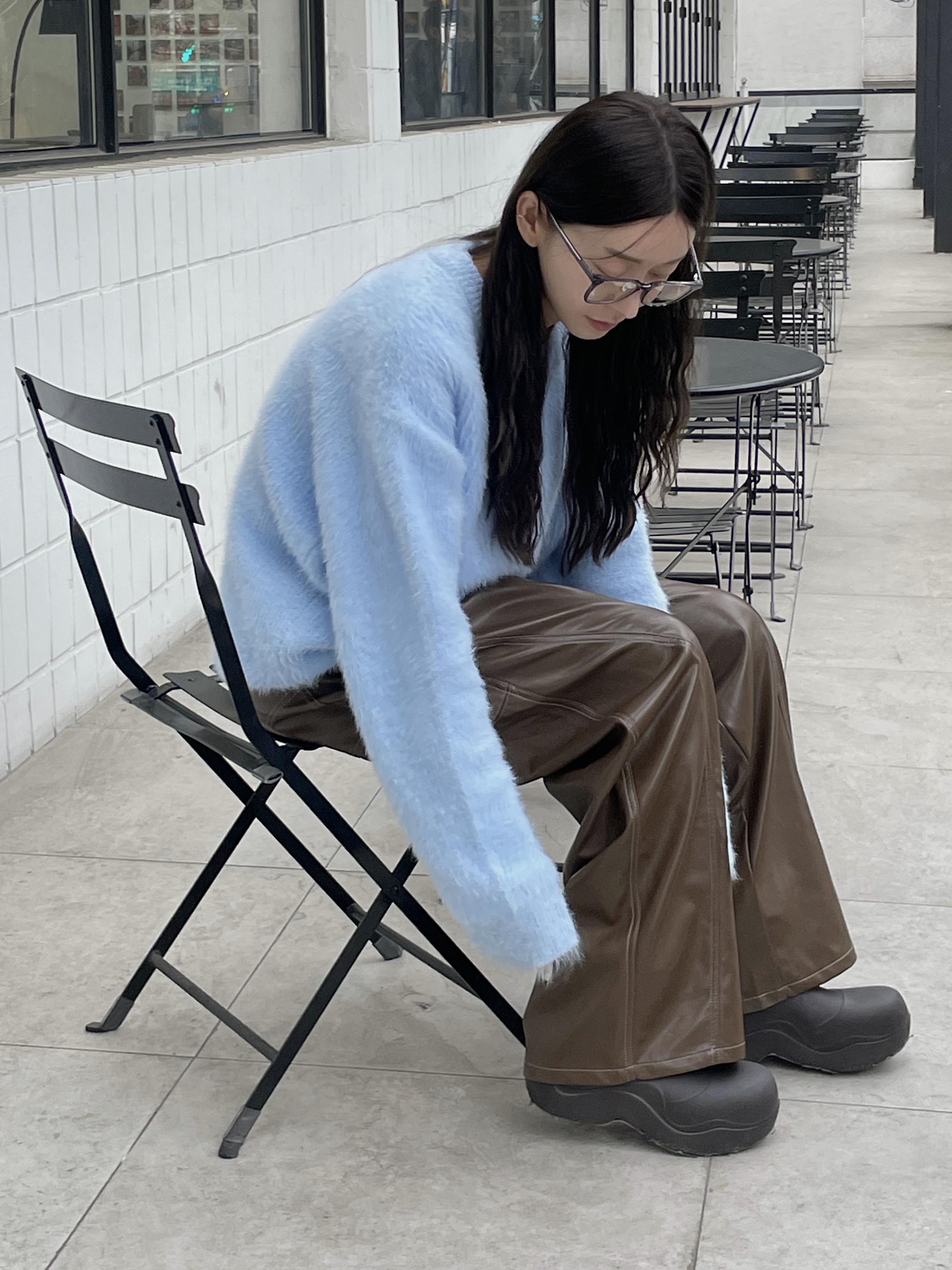 Bottega Veneta Puddle Ankle Boots Fondant 착용 스타일 - 1