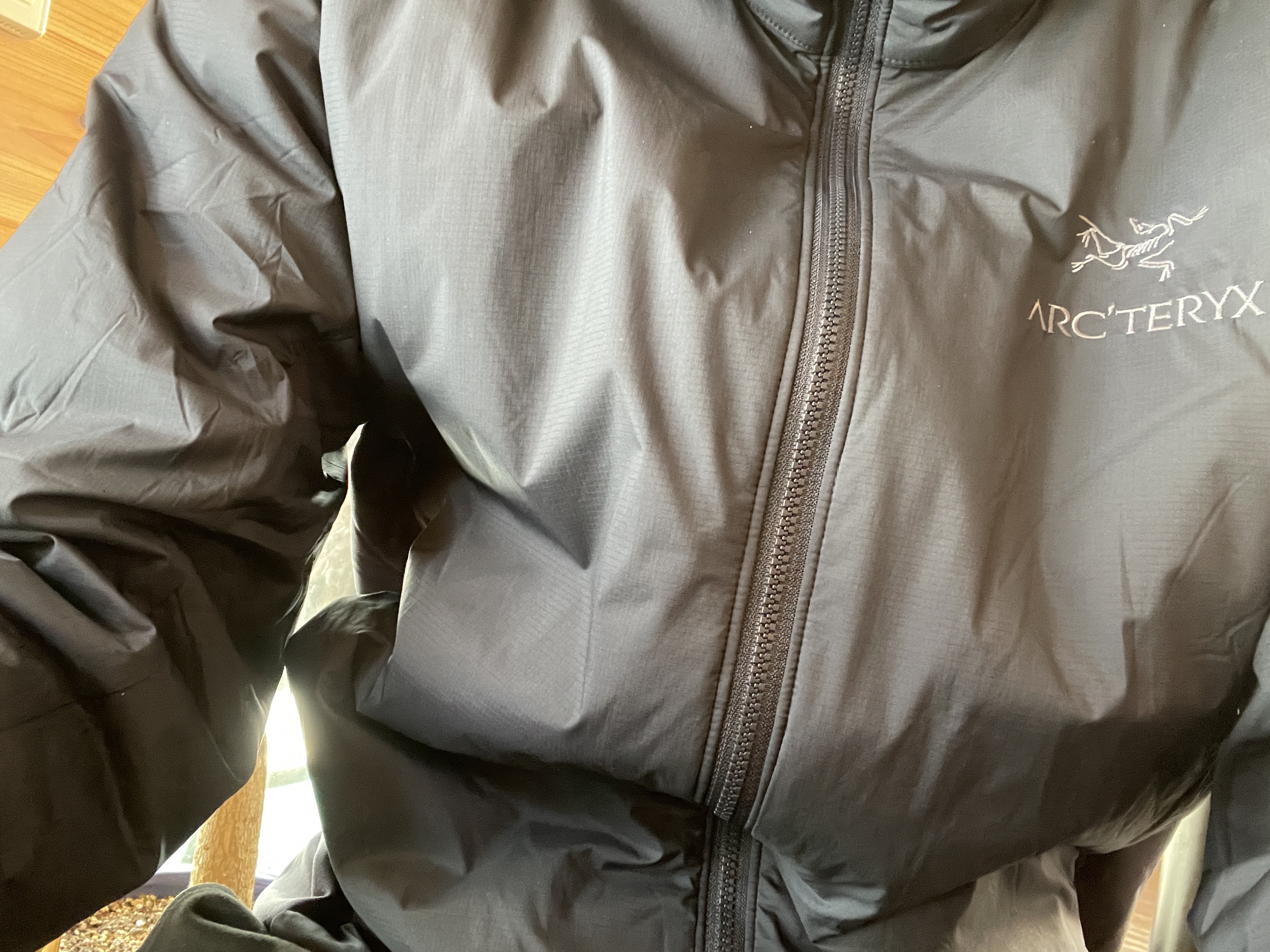Arc'teryx Atom Hoody Black Sapphire 착용 스타일