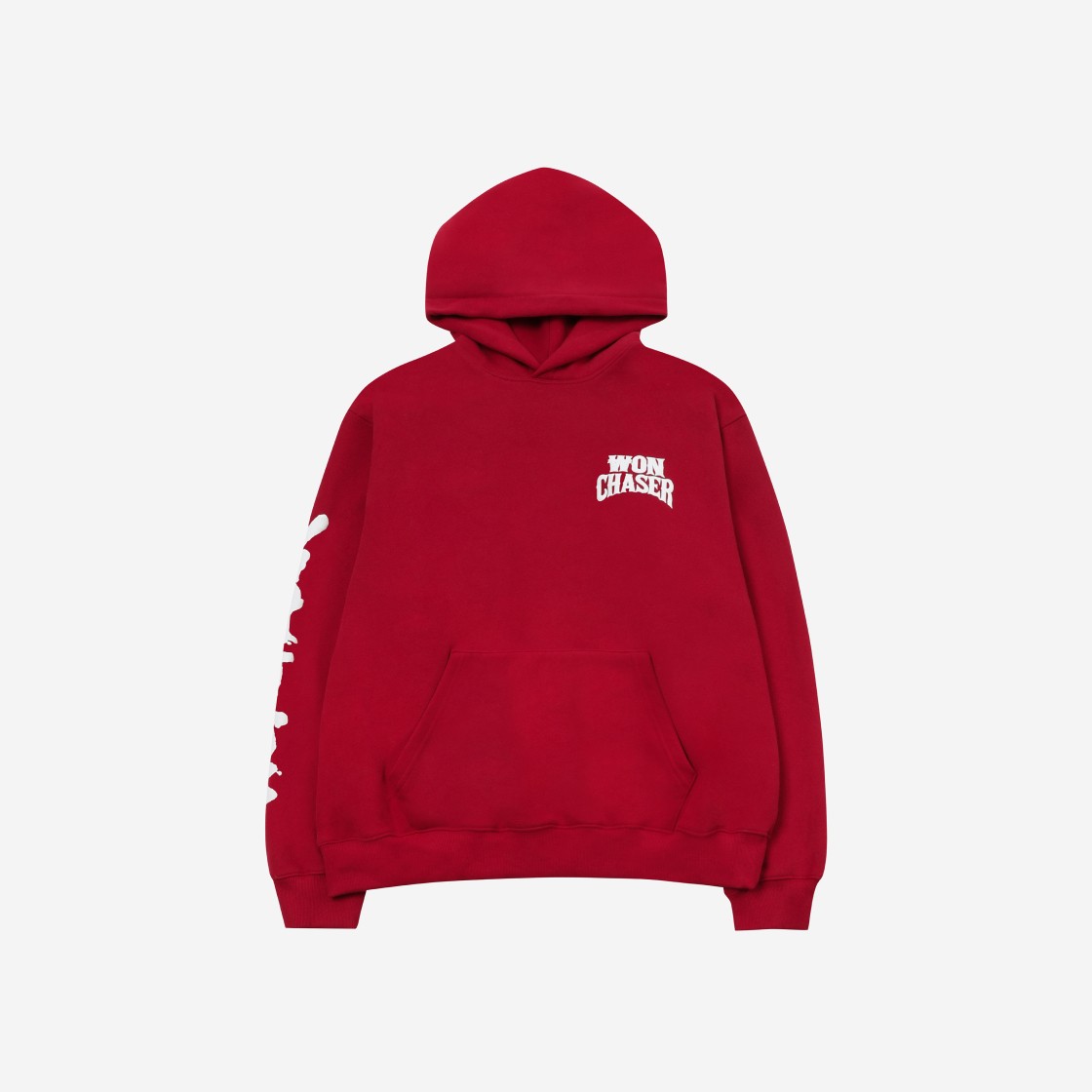 Won Chaser Vintage Hoodie Red 상세 이미지 1