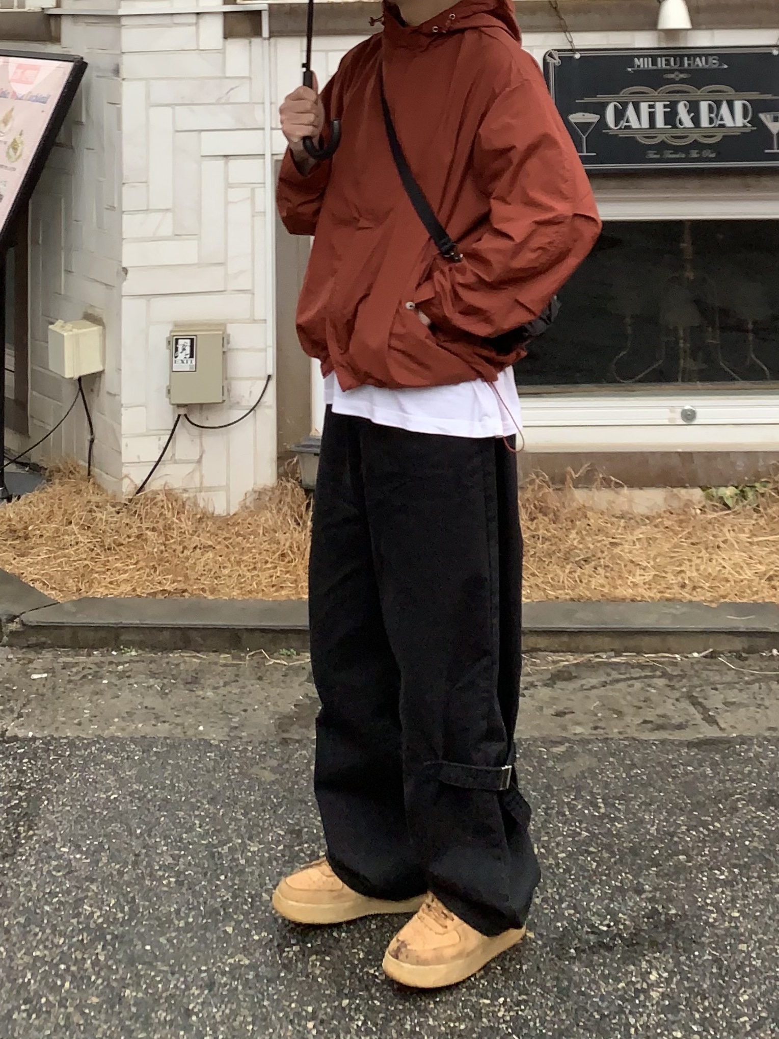 Nike Air Force 1 '07 WB Flax 착용 스타일 - 7