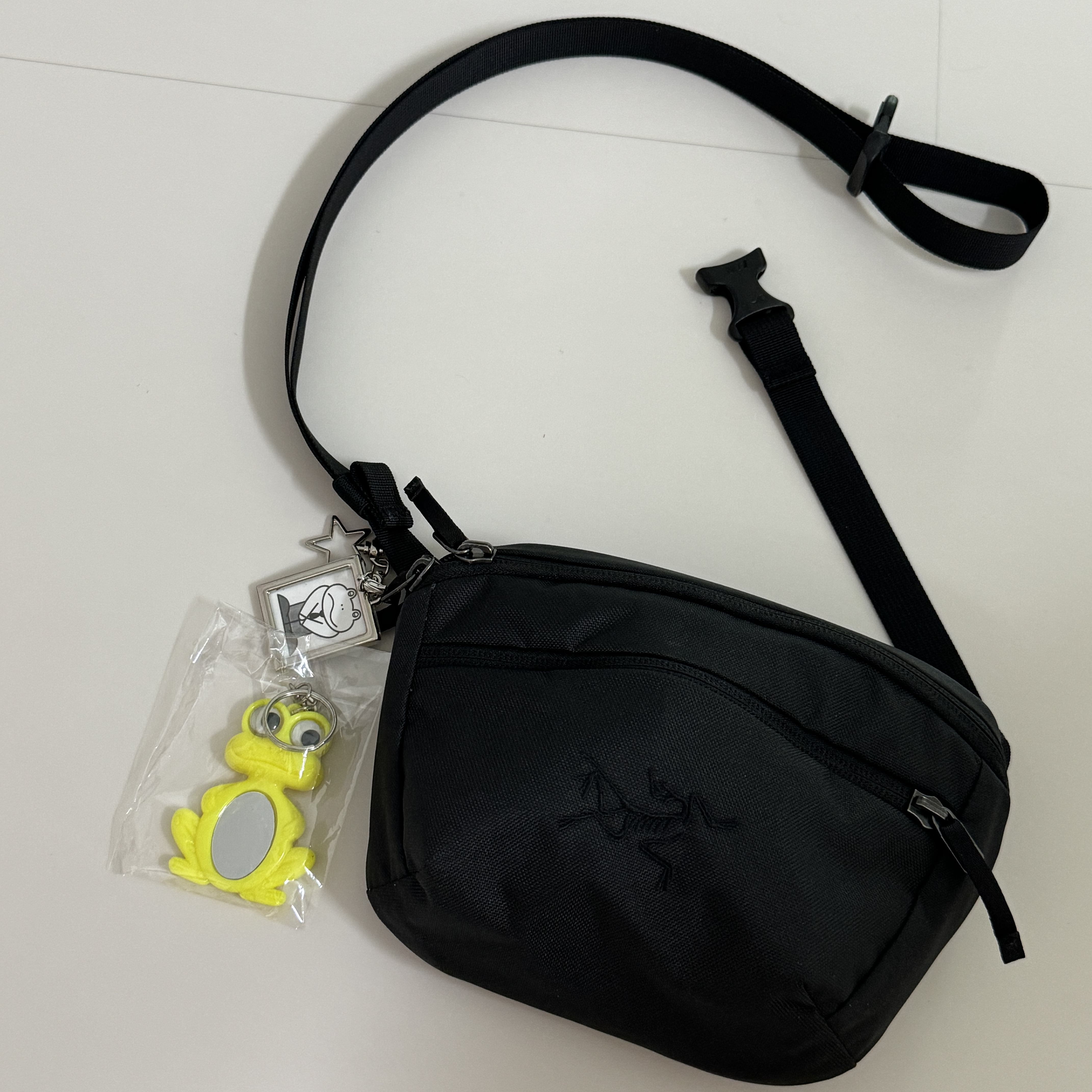 Arc'teryx Mantis 1 Waistpack Black II 착용 스타일 - 1