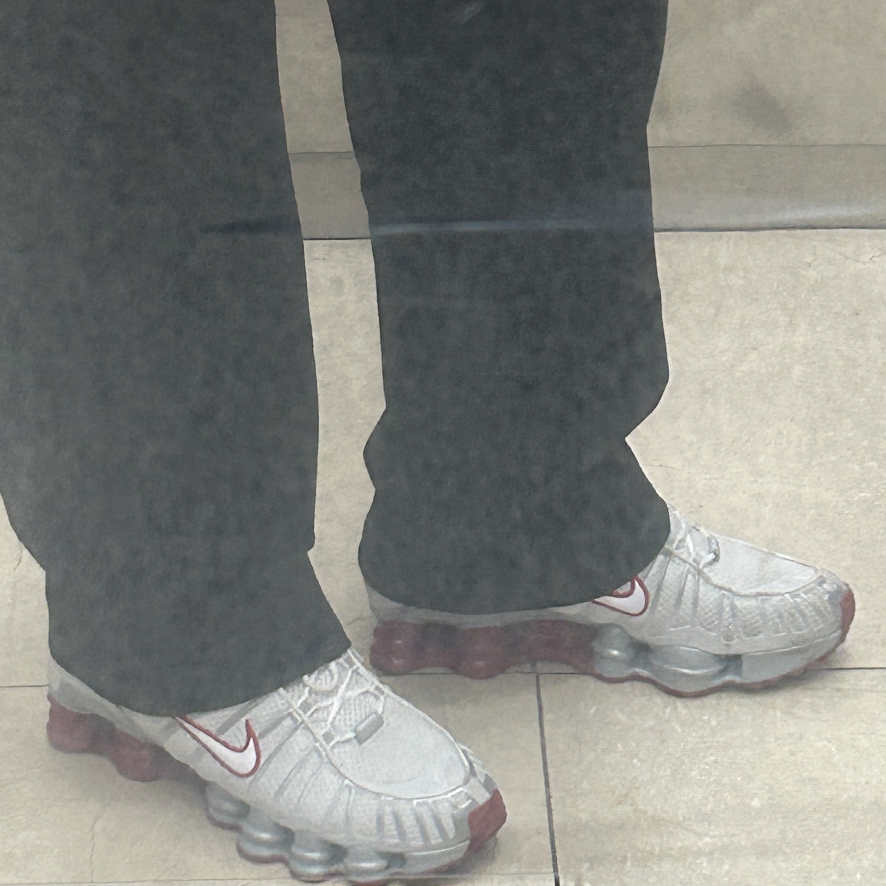 (W) Nike Shox TL Platinum Tint 착용 스타일