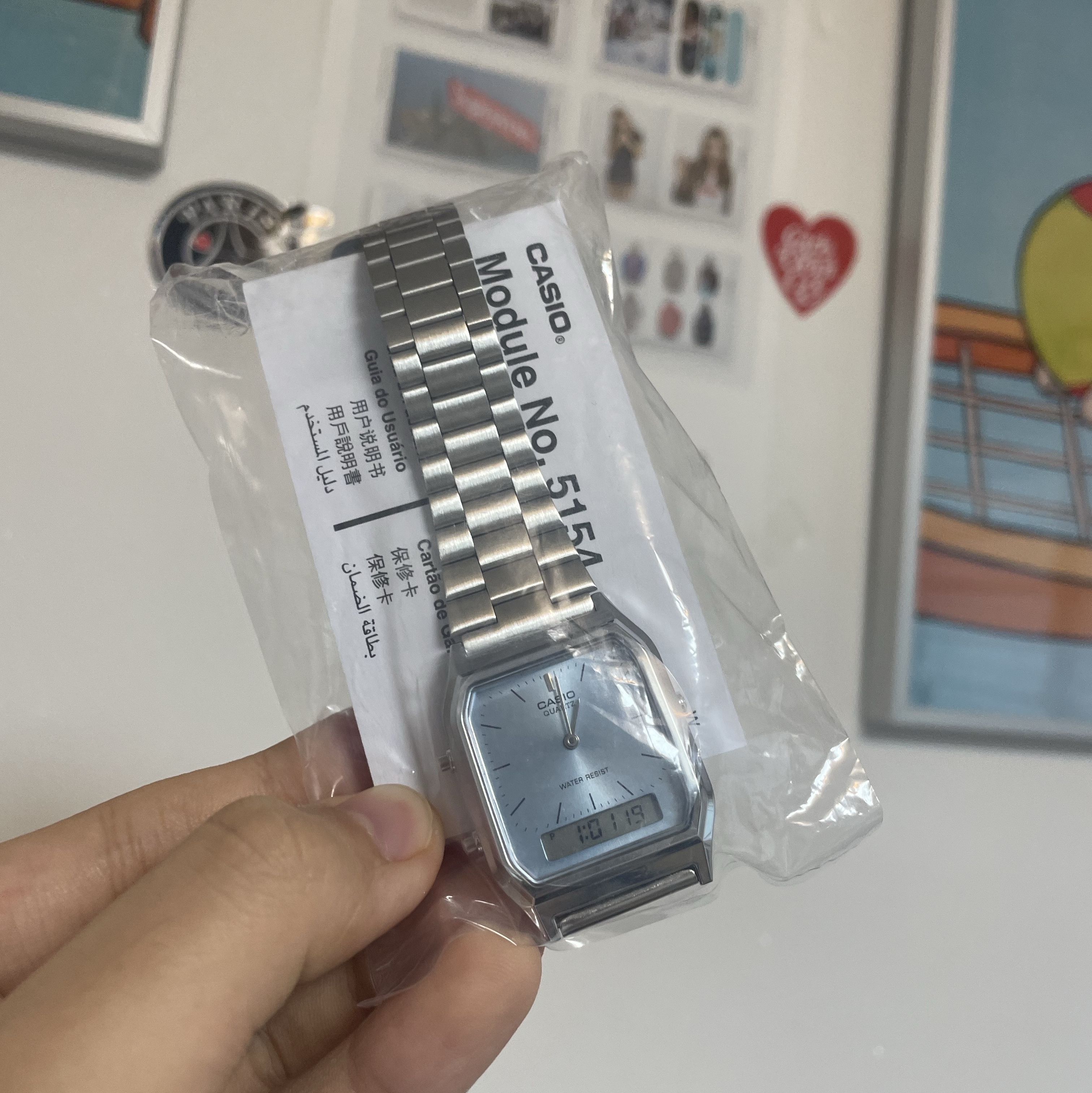 Casio AQ-230A-2A1MQY 착용 스타일
