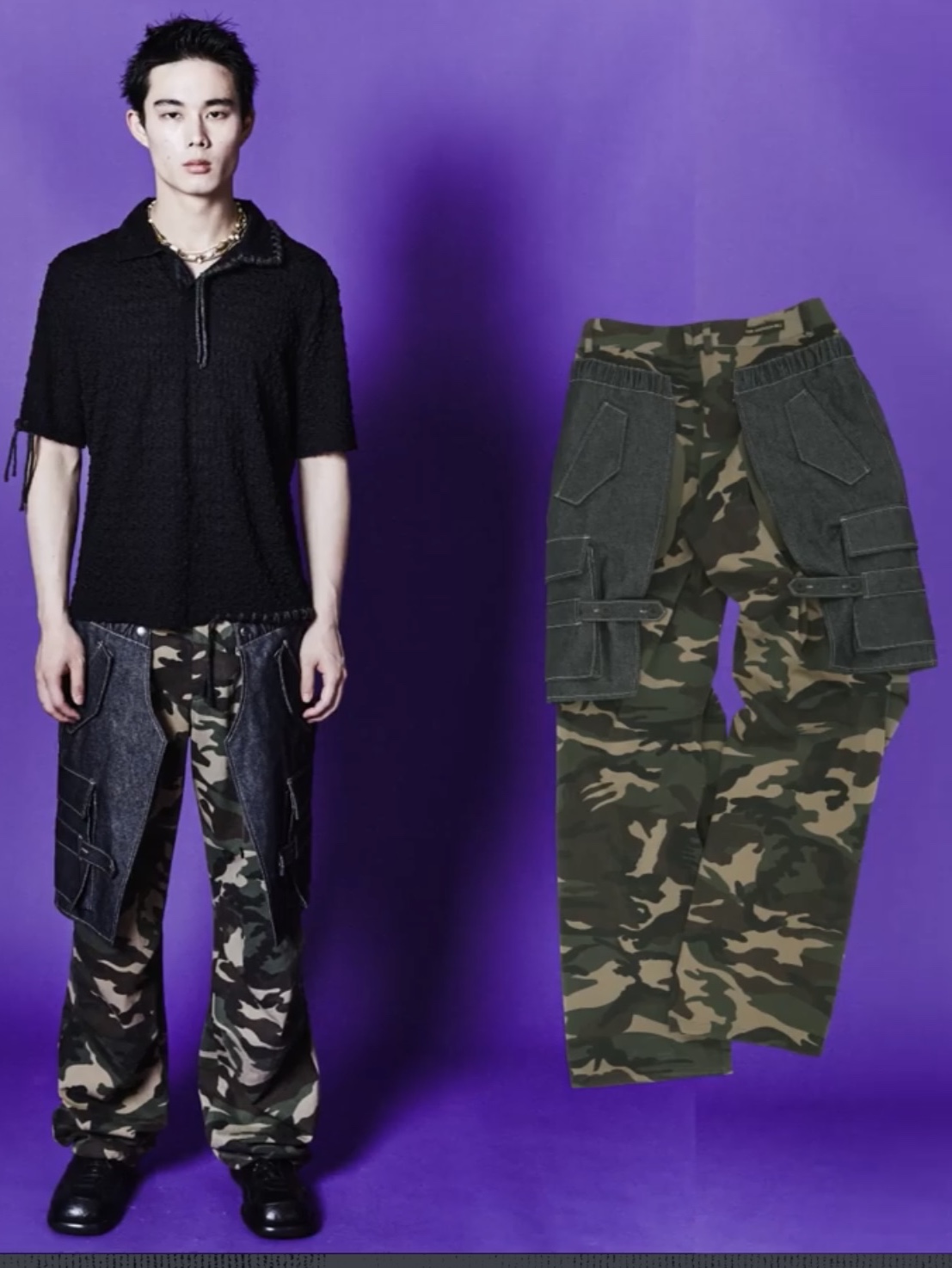 UGG Tasman Slipper Chestnut, [KREAM 단독] ADSB Andersson Bell Raptor Layered Cargo Pants Indigo Green 착용 스타일 - 3