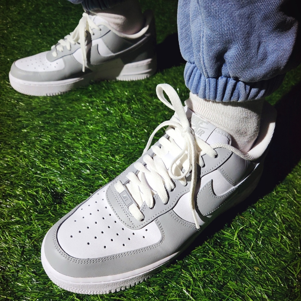 Stussy Low Pro Basic Strapback Powder Pink, Nike Air Force 1 Low White Grey 착용 스타일 - 5