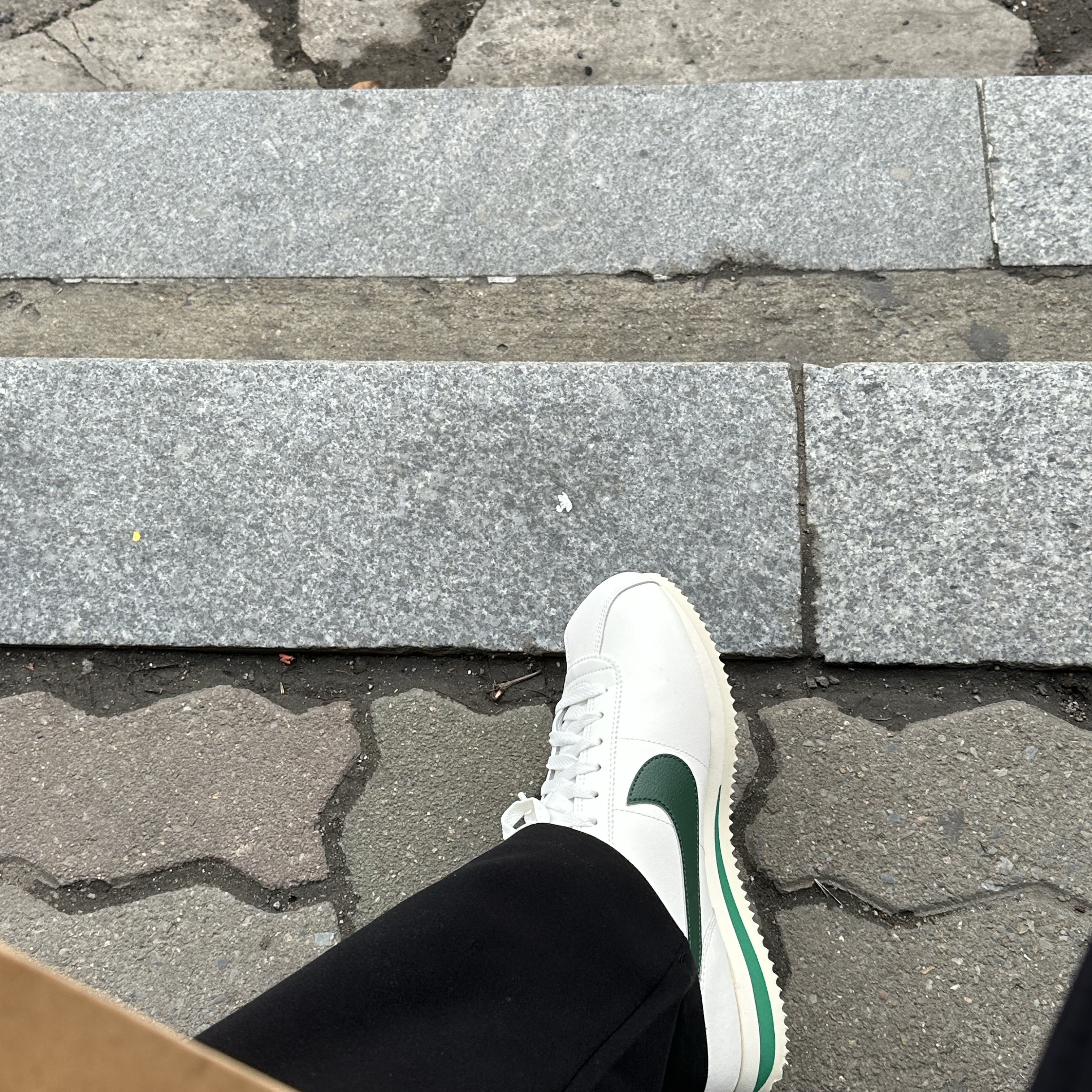 (W) Nike Cortez Gorge Green and Malachite 착용 스타일