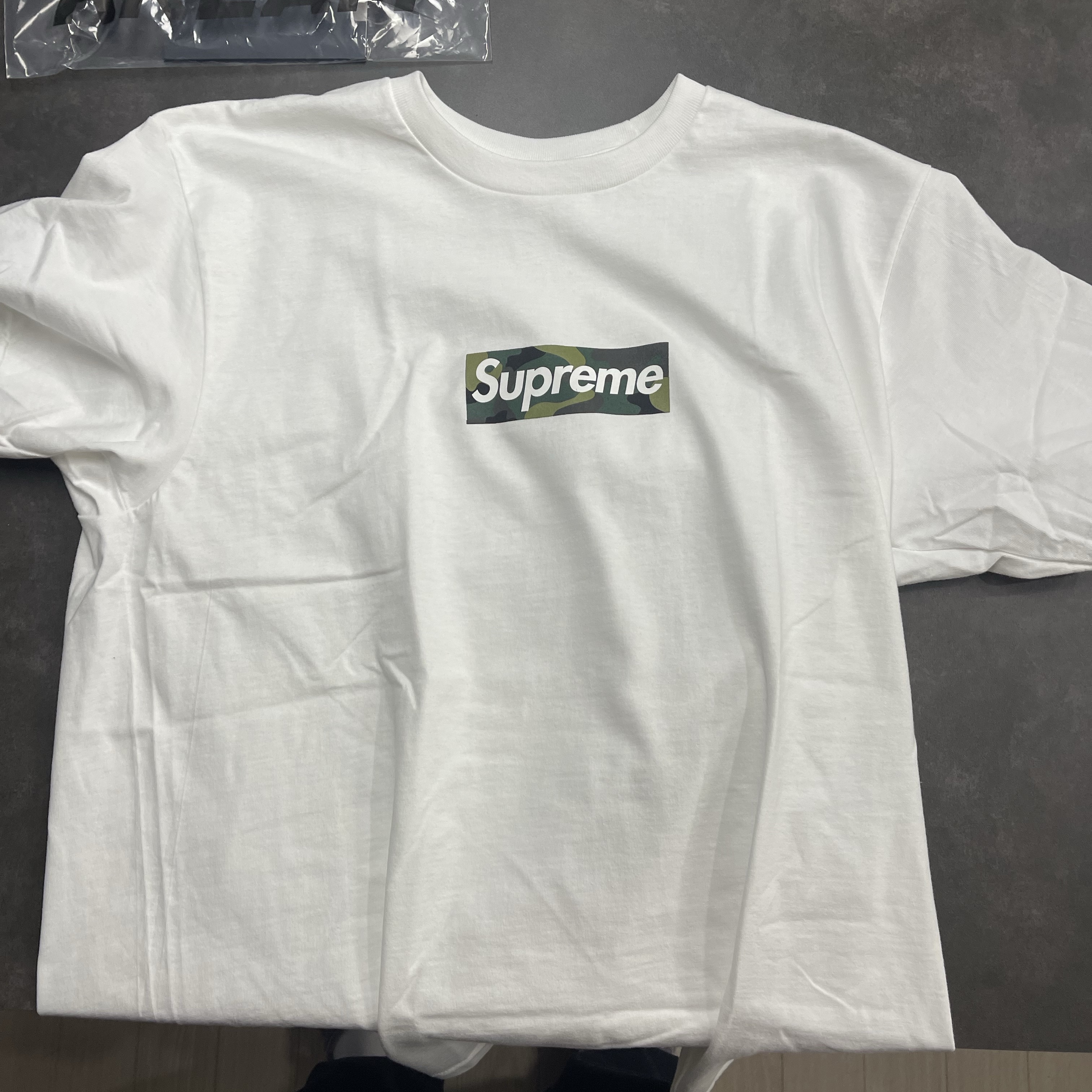Supreme Box Logo T-Shirt White - 23FW 착용 스타일
