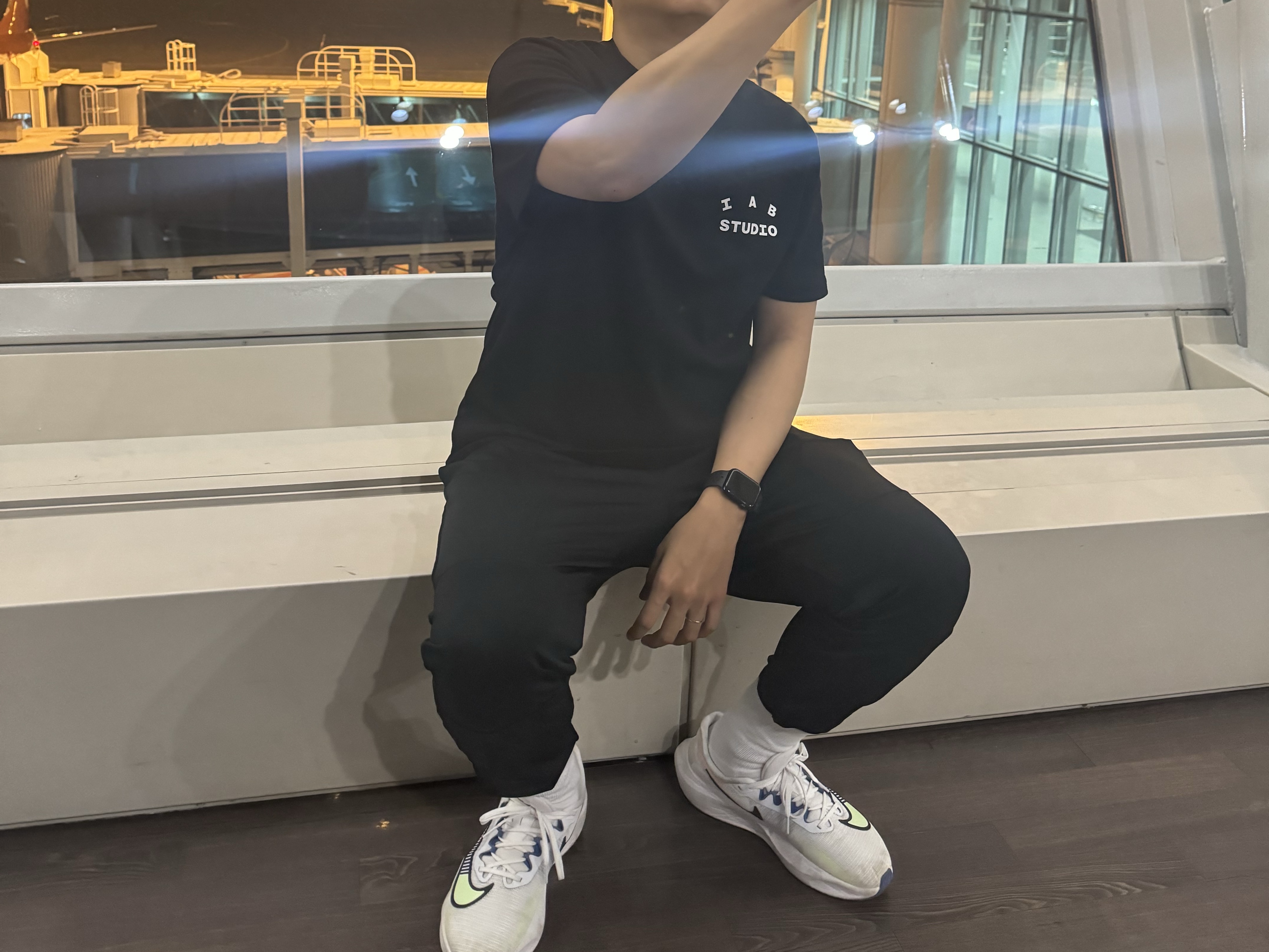 Nike Zoom Fly 5 Premium White Racer Blue, IAB Studio 10th Anniversary T-Shirts Pack White & Black (2 Pack) 착용 스타일