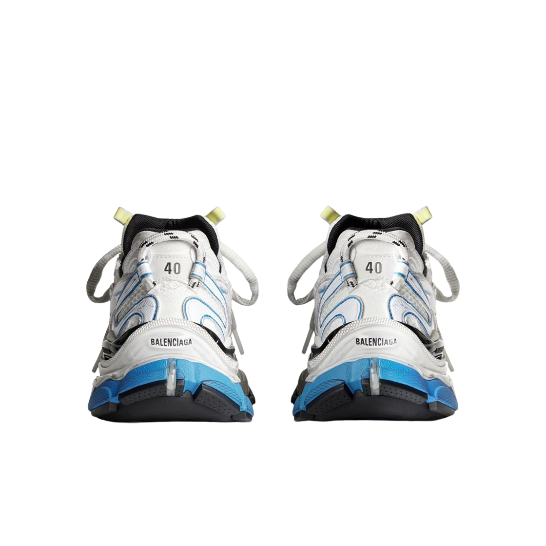 발렌시아가 러너 2.0 스니커즈 화이트 옐로우 블루(Balenciaga Runner 2.0 Sneaker White Yellow Blue) - 3