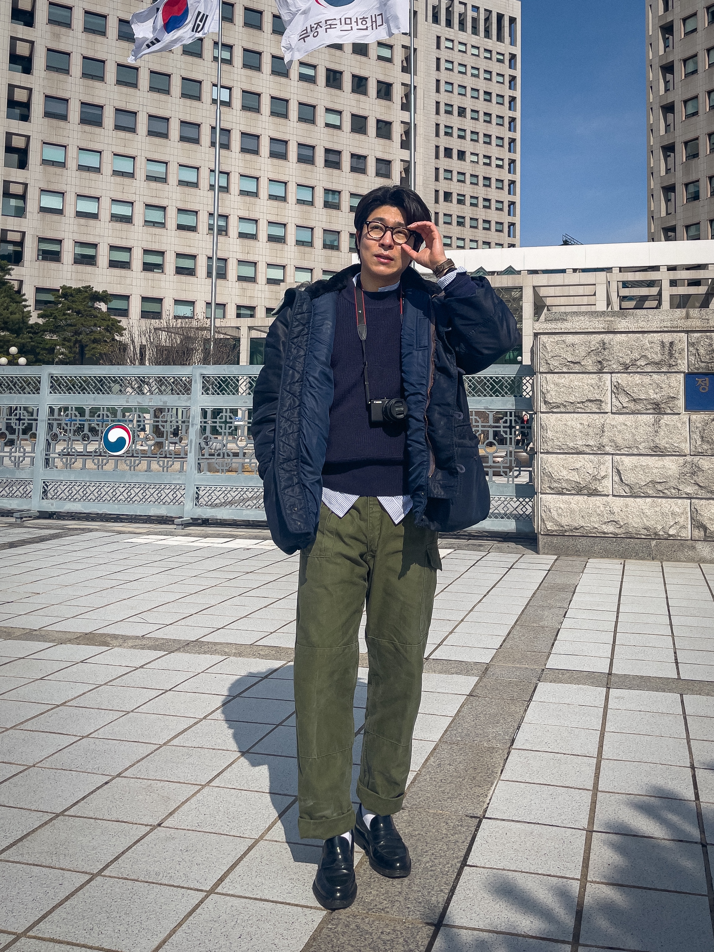 Hamilton Khaki Field Mechanical 38mm Nato Strap Green Black 착용 스타일 - 1