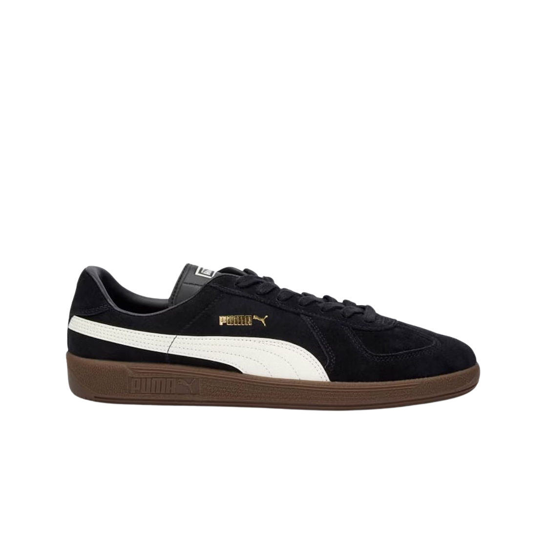 388156-09 Puma Army Trainer Suede Black Alpine Snow