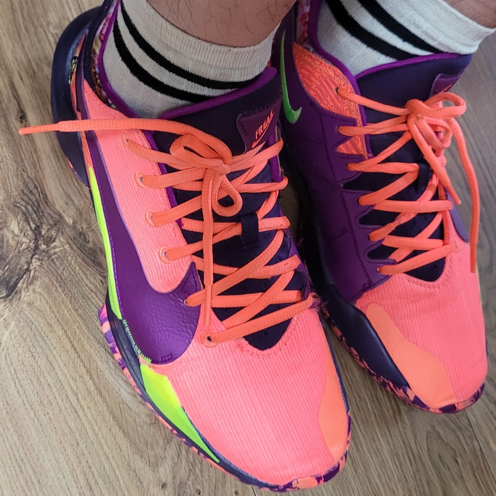 Nike Zoom Freak 2 Bright Mango 착용 스타일 - 1