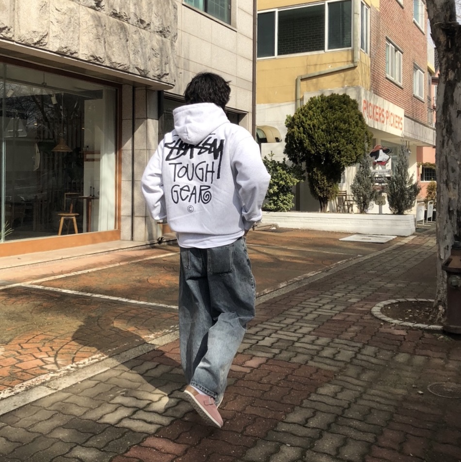 Stussy Tough Gear Hoodie Ash Heather, Birkenstock Boston Soft Footbed Suede Leather Pink Clay - Regular 착용 스타일