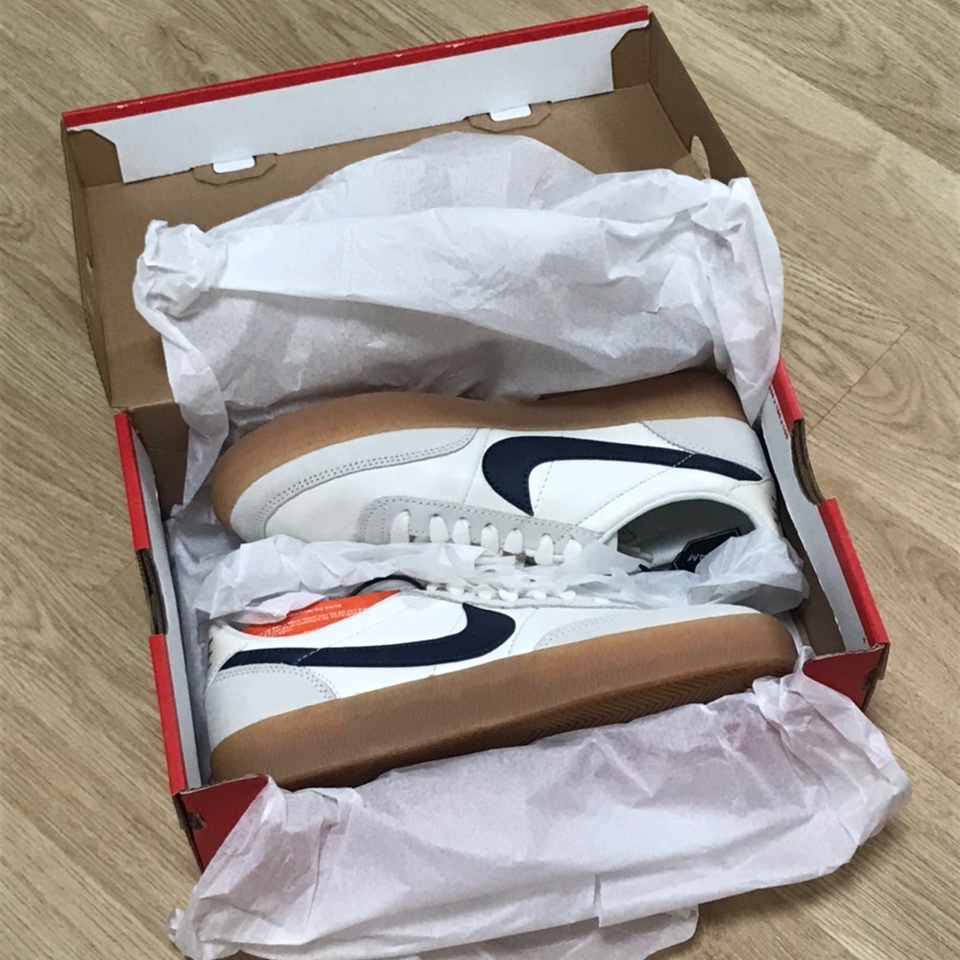 (W) Nike Killshot 2 Sail Midnight Navy 착용 스타일 - 1