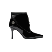 (W) Timberland x Veneda Carter Mid Zip Up Boot Black Patent