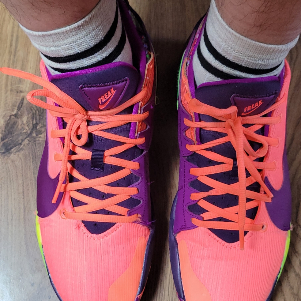 Nike Zoom Freak 2 Bright Mango 착용 스타일 - 2