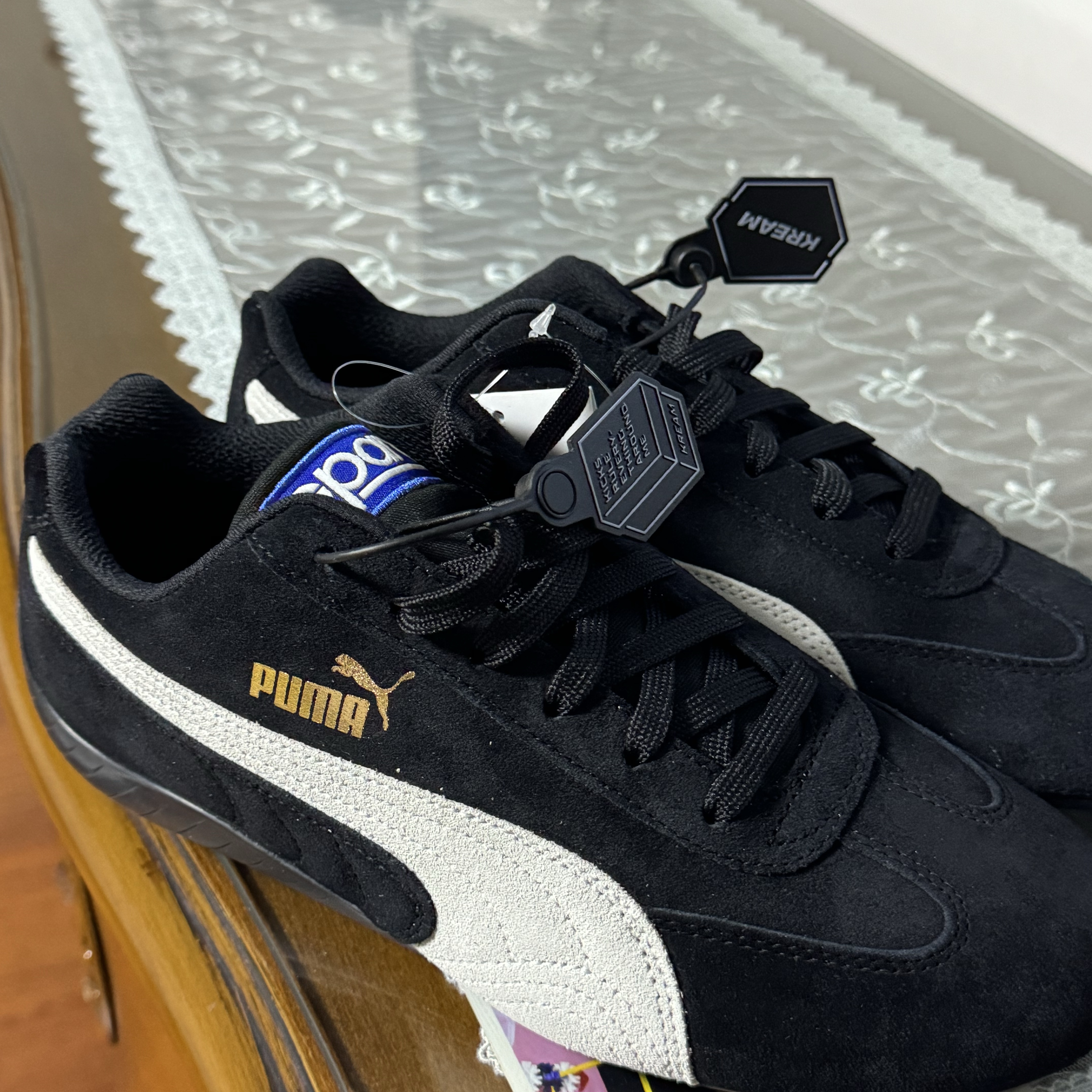 Puma Speedcat OG Sparco Black White 착용 스타일