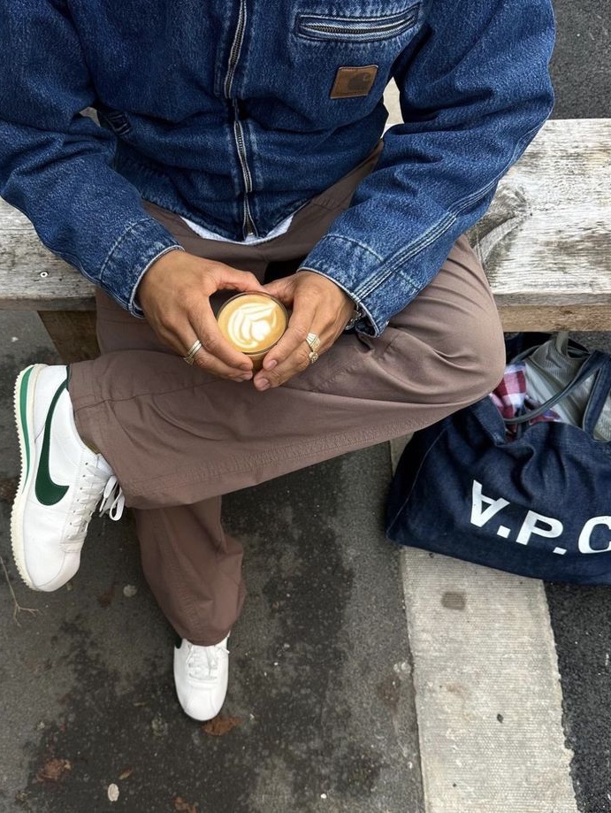 Carhartt WIP Norco Denim OG Detroit Jacket Blue Stone Washed 착용 스타일