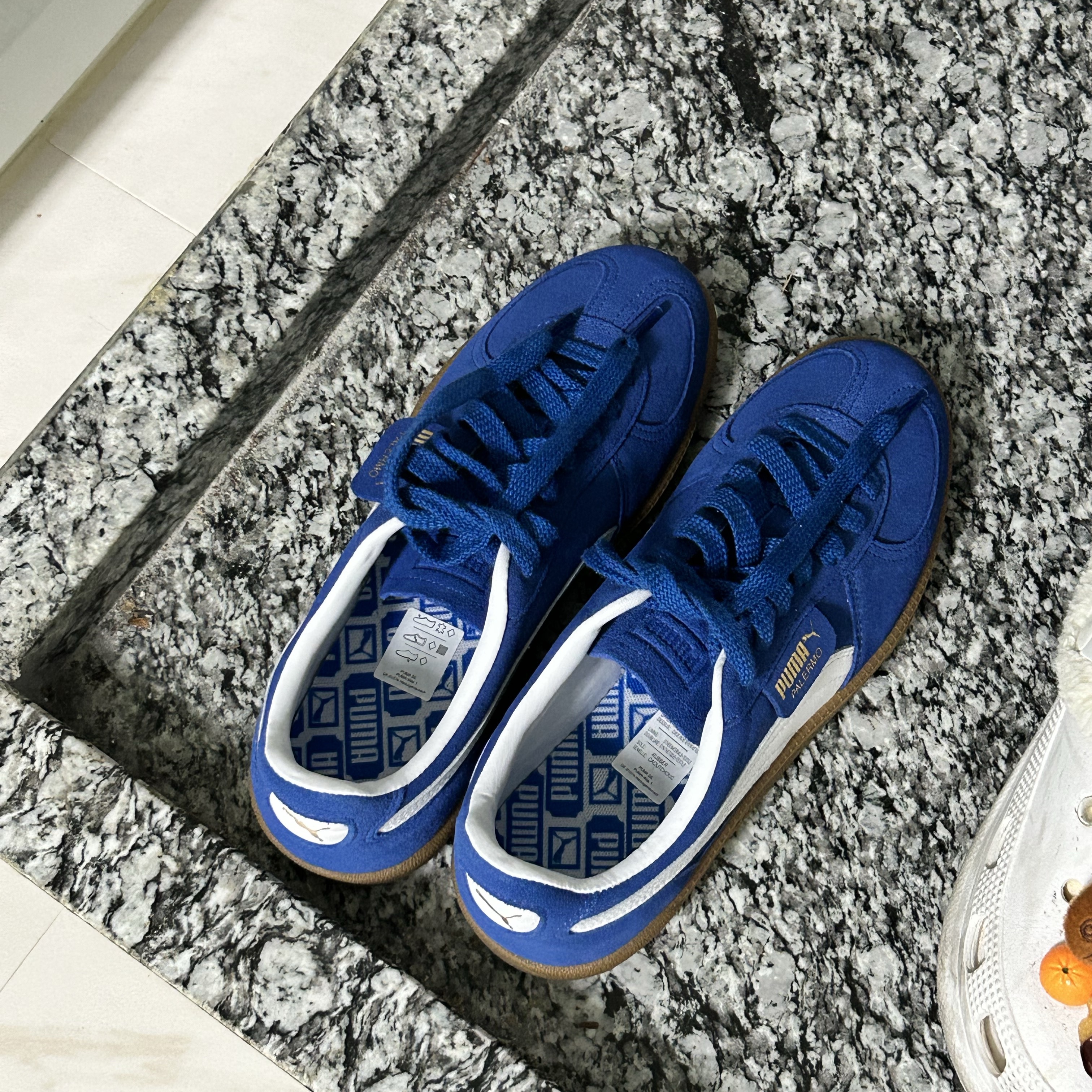 Puma Palermo Cobalt Glaze White 착용 스타일