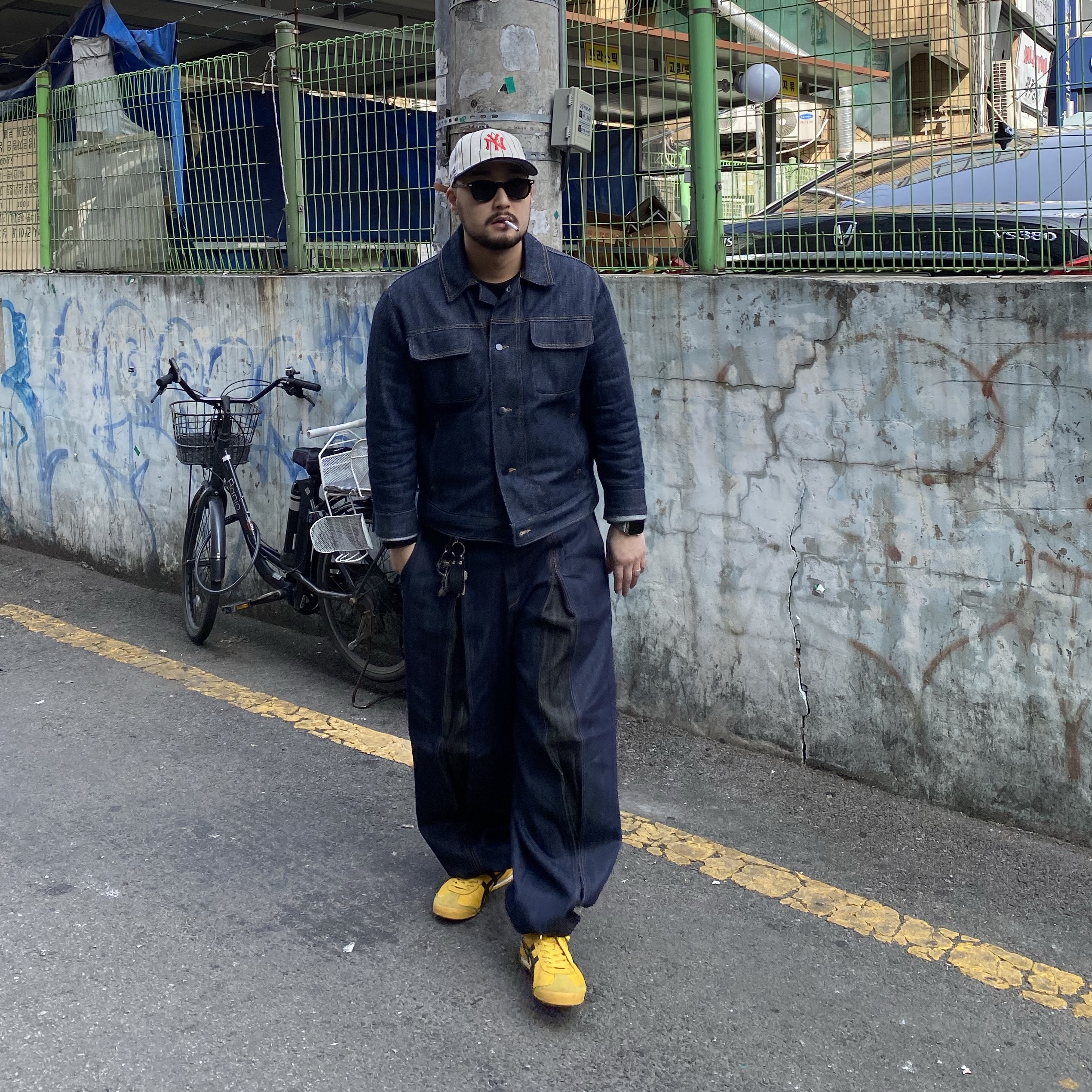 Aime Leon Dore x New Era Wool Yankees Hat Cream 착용 스타일 - 1