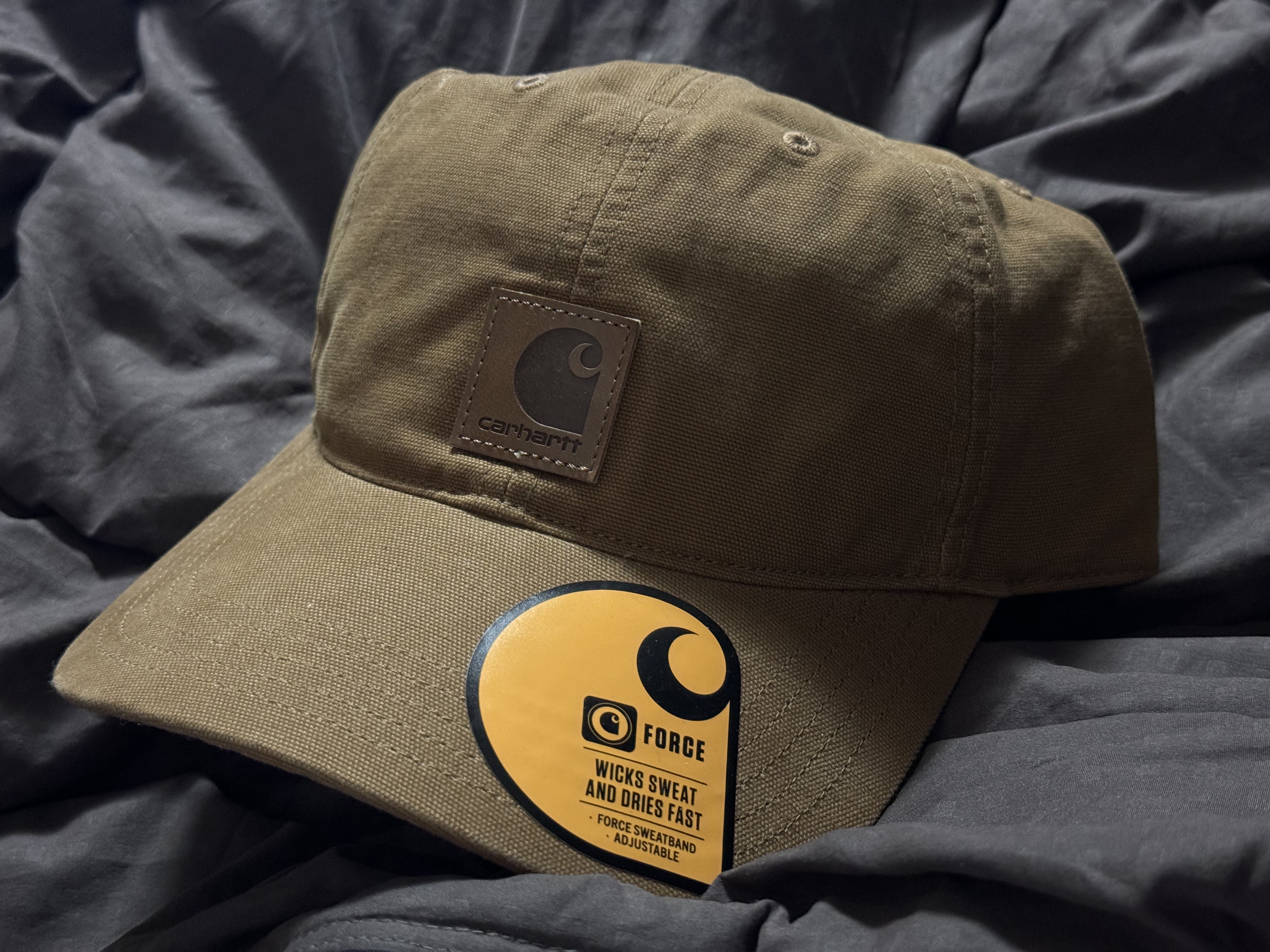 Carhartt Canvas Cap Carhartt Brown 착용 스타일
