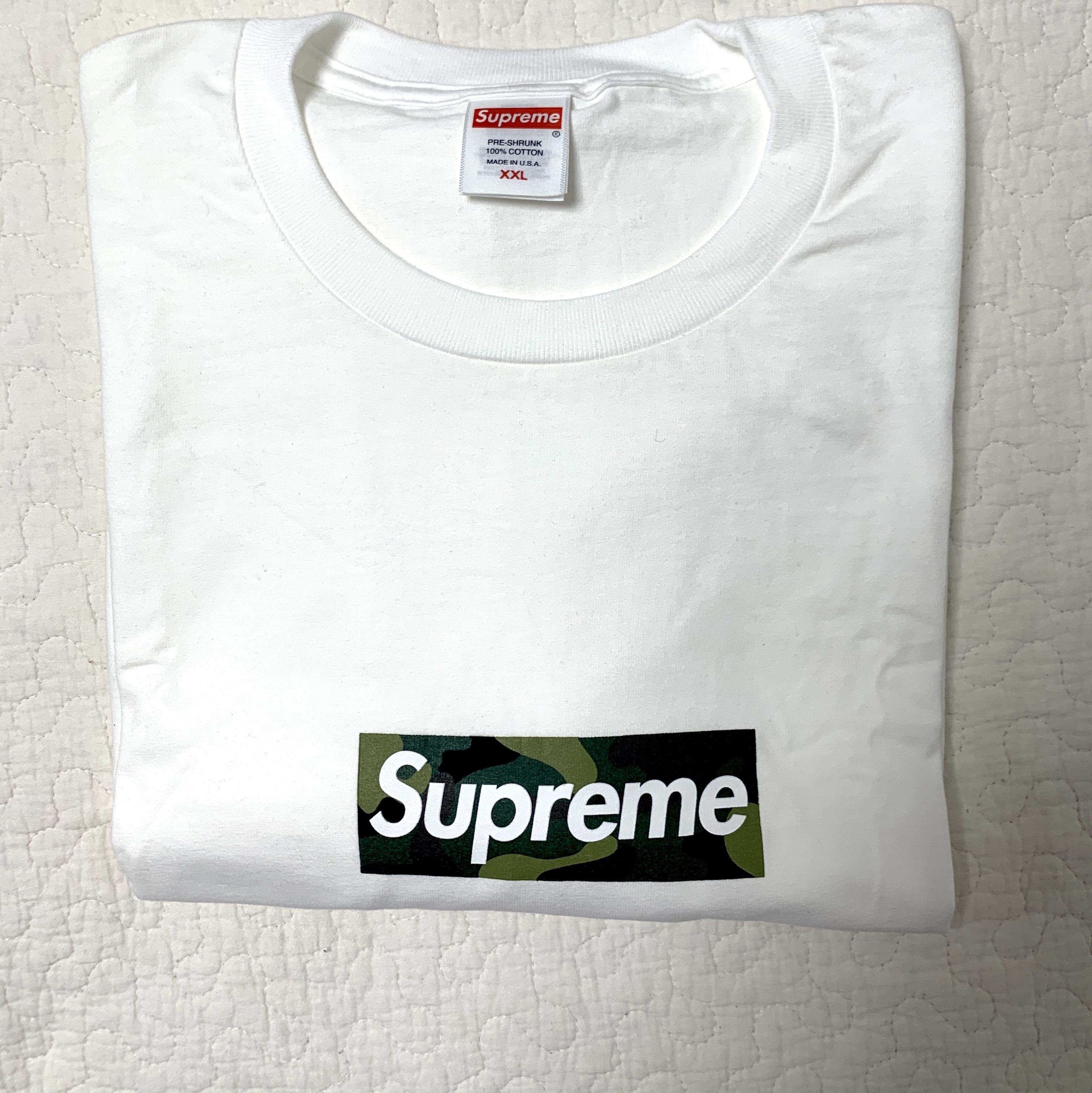 Supreme Box Logo T-Shirt White - 23FW 착용 스타일