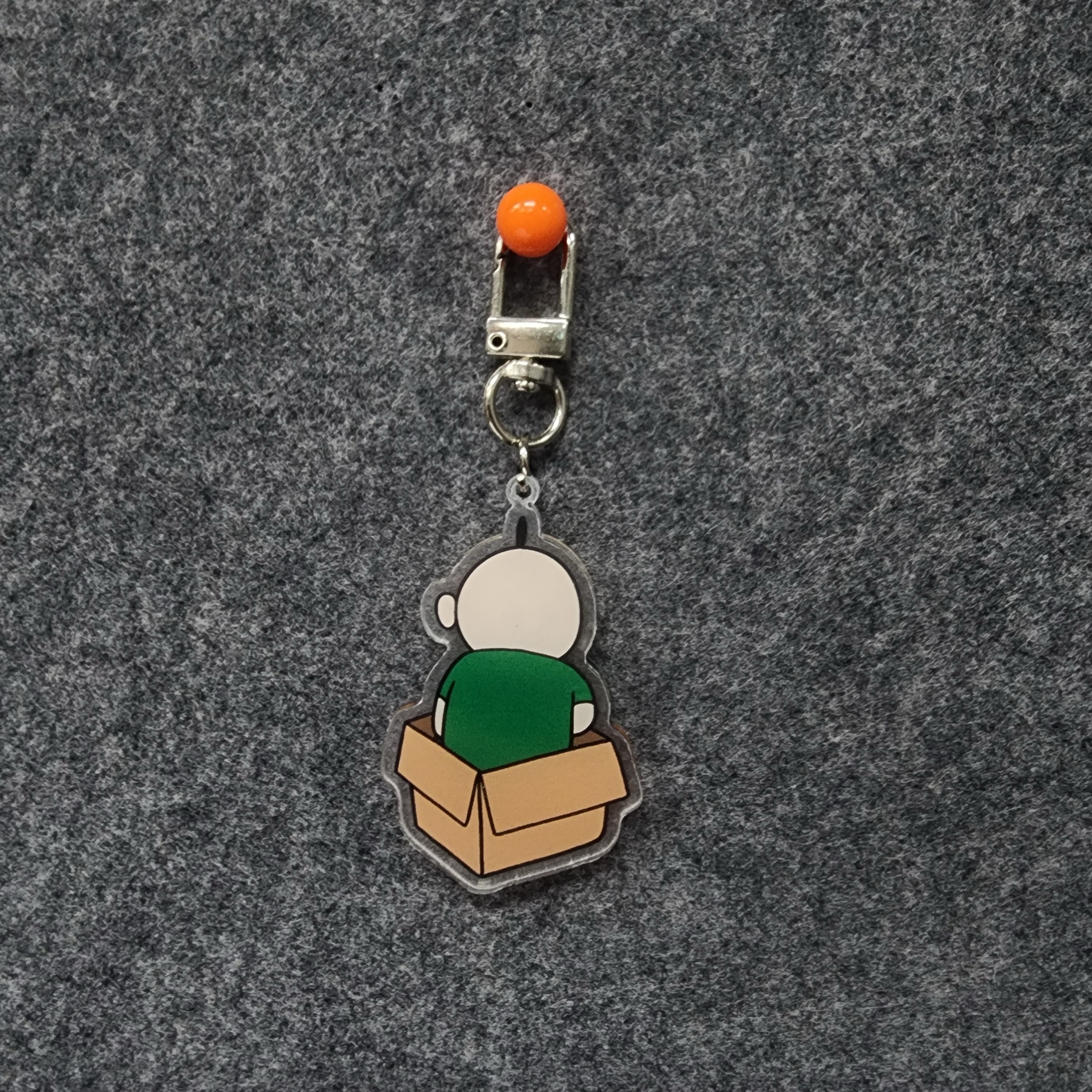 Bbangbbang Box Acrylic Keyring 착용 스타일 - 2