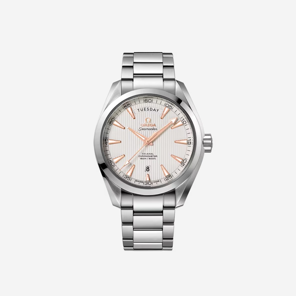 Omega Seamaster Aqua Terra 150M Co Axial Chronometer Day-Date Steel Silver 상세 이미지 1