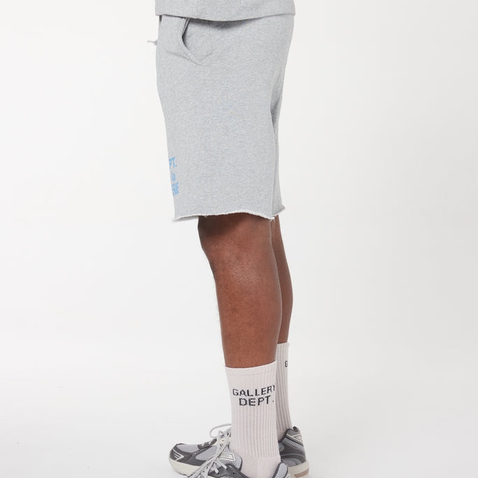 Gallery Dept. French Logo Sweatshorts Heather Grey 착용 스타일 - 1