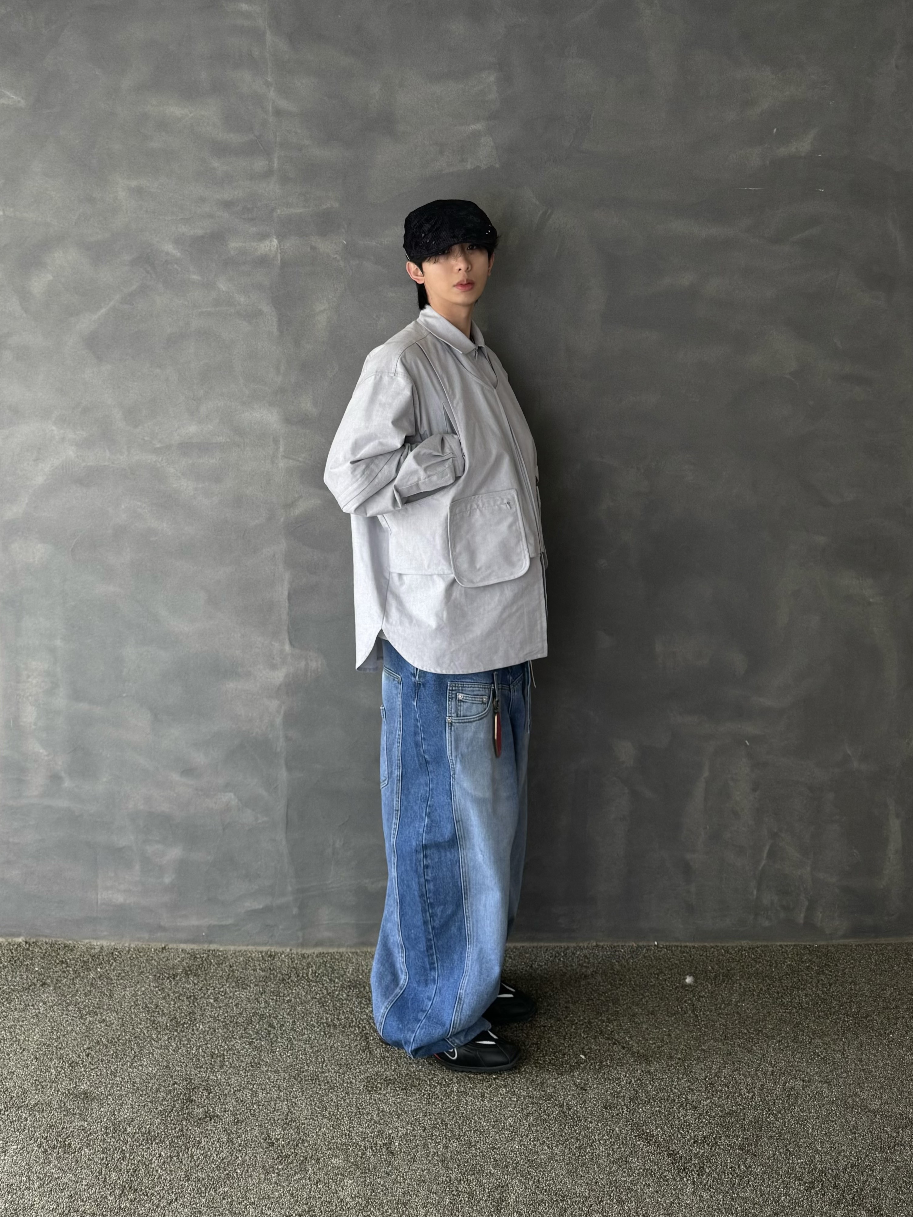 Nos Couleurs Paisley Rivet Hunting Cap Black, Nike x Martine Rose Shox MR4 Black 착용 스타일 - 2