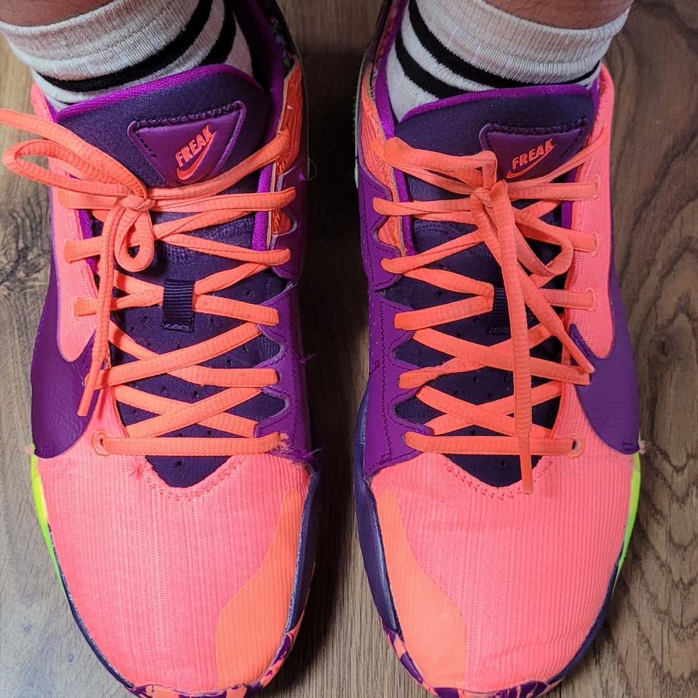 Nike Zoom Freak 2 Bright Mango 착용 스타일 - 3
