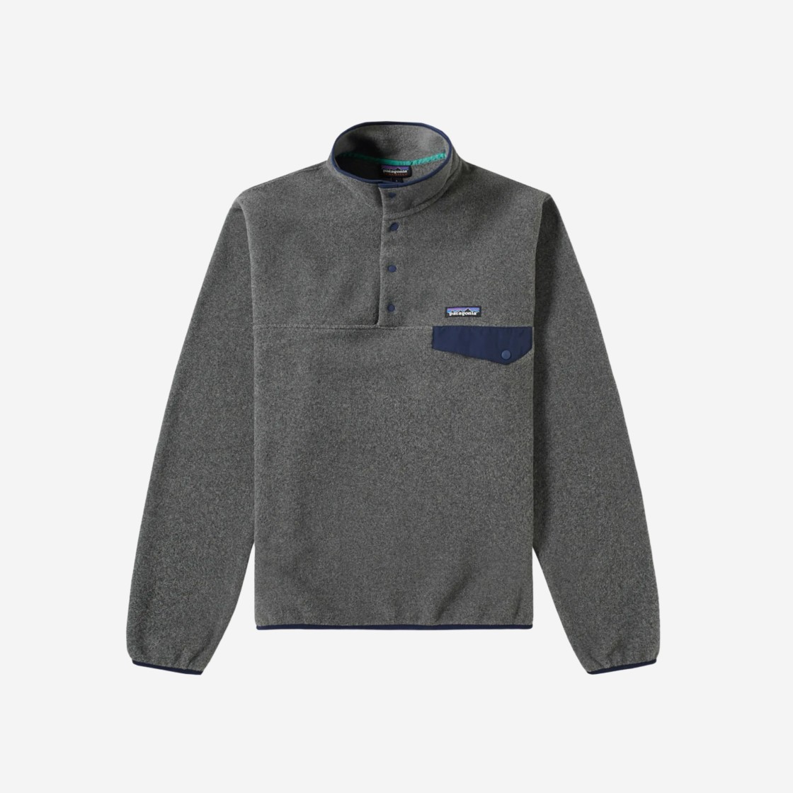 Patagonia Synchilla Snap-T Fleece Pullover Nickel Navy Blue 상세 이미지 1