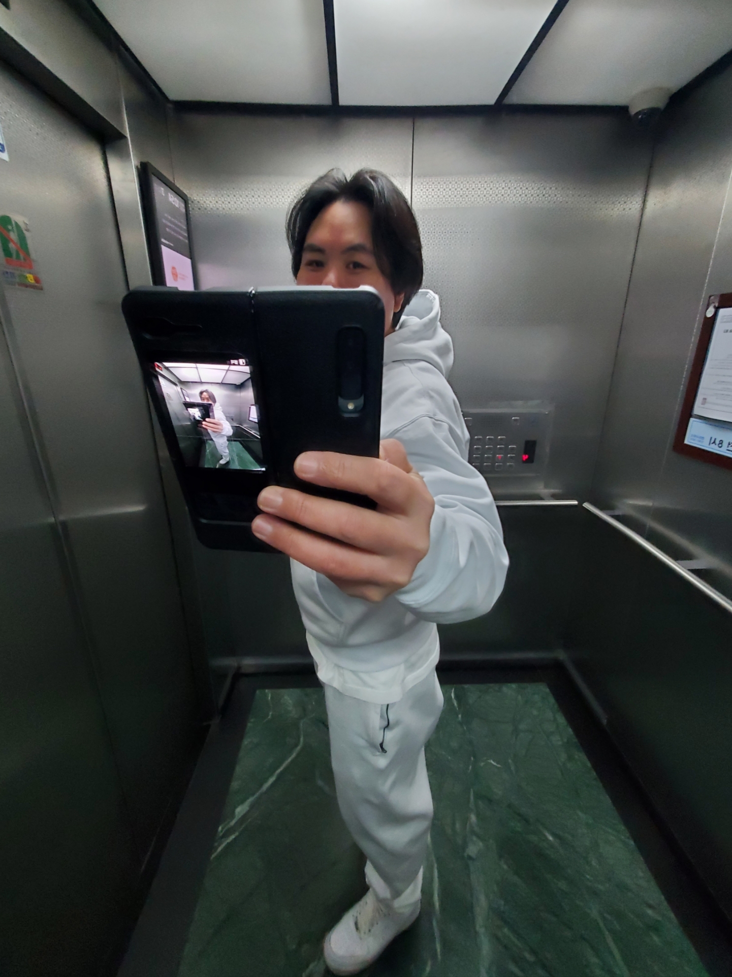 Nike NRG Solo Swoosh Fleece Hoodie Summit White - Asia, Nike NRG Solo Swoosh Fleece Pants Summit White - Asia 착용 스타일