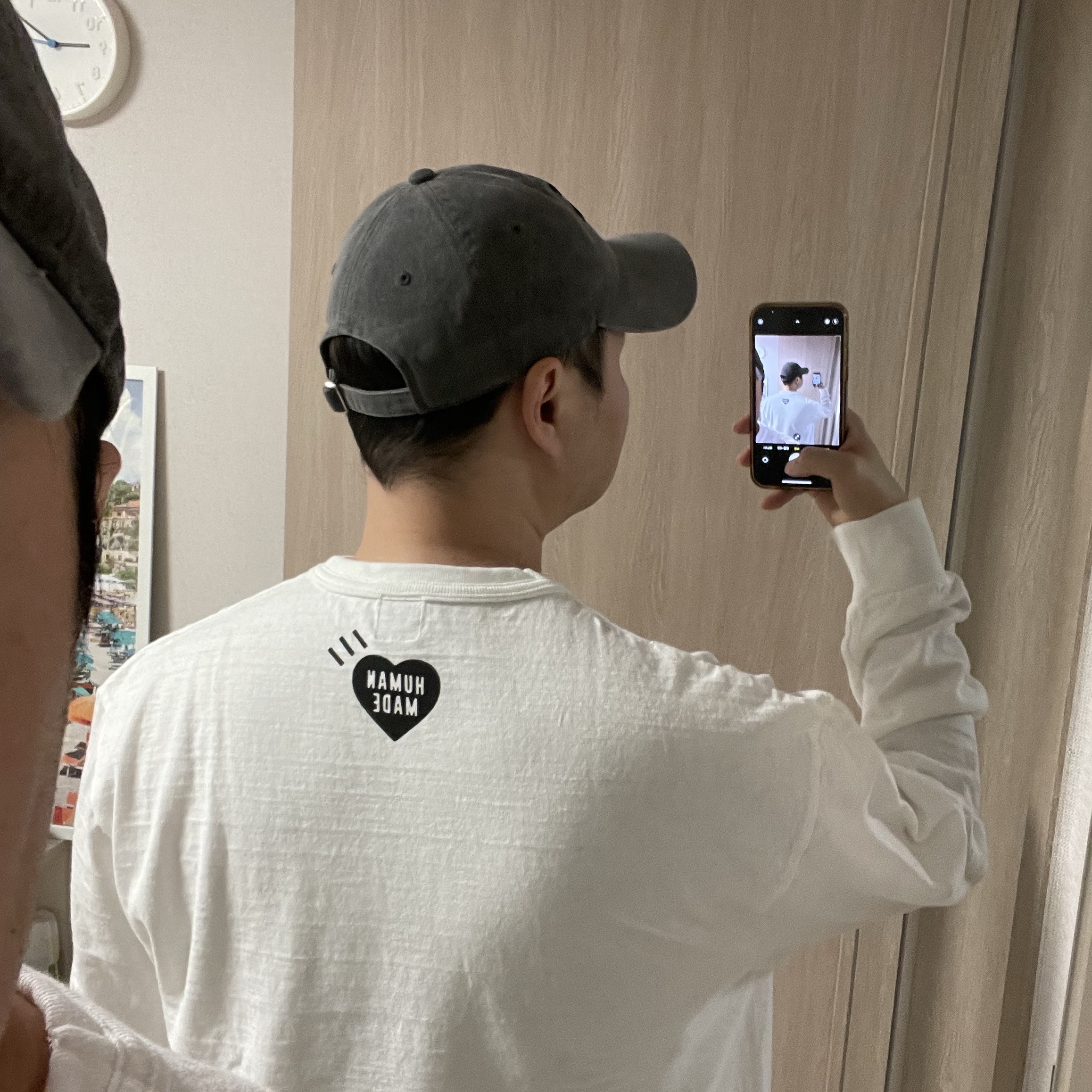 Human Made Graphic L/S T-Shirt White 착용 스타일 - 2