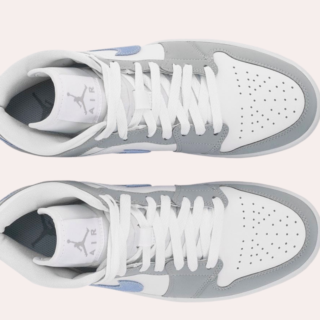 (W) Jordan 1 Mid Wolf Grey 착용 스타일 - 1