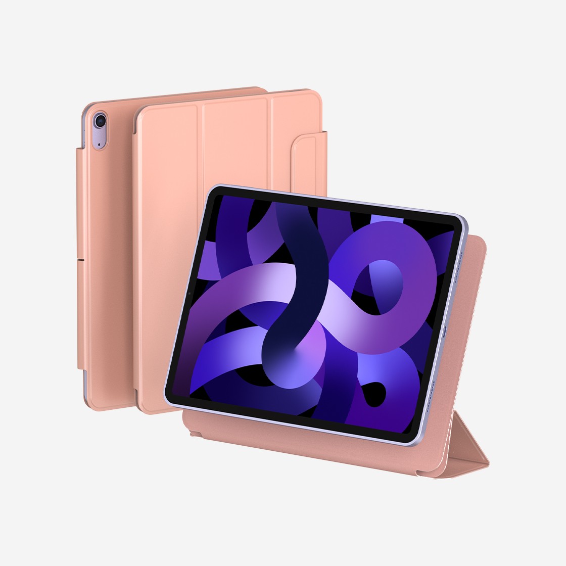 EB519 ESR Ipad Air 5Th 4Th Smart Folio Case Rosegold - 대표 이미지 #1