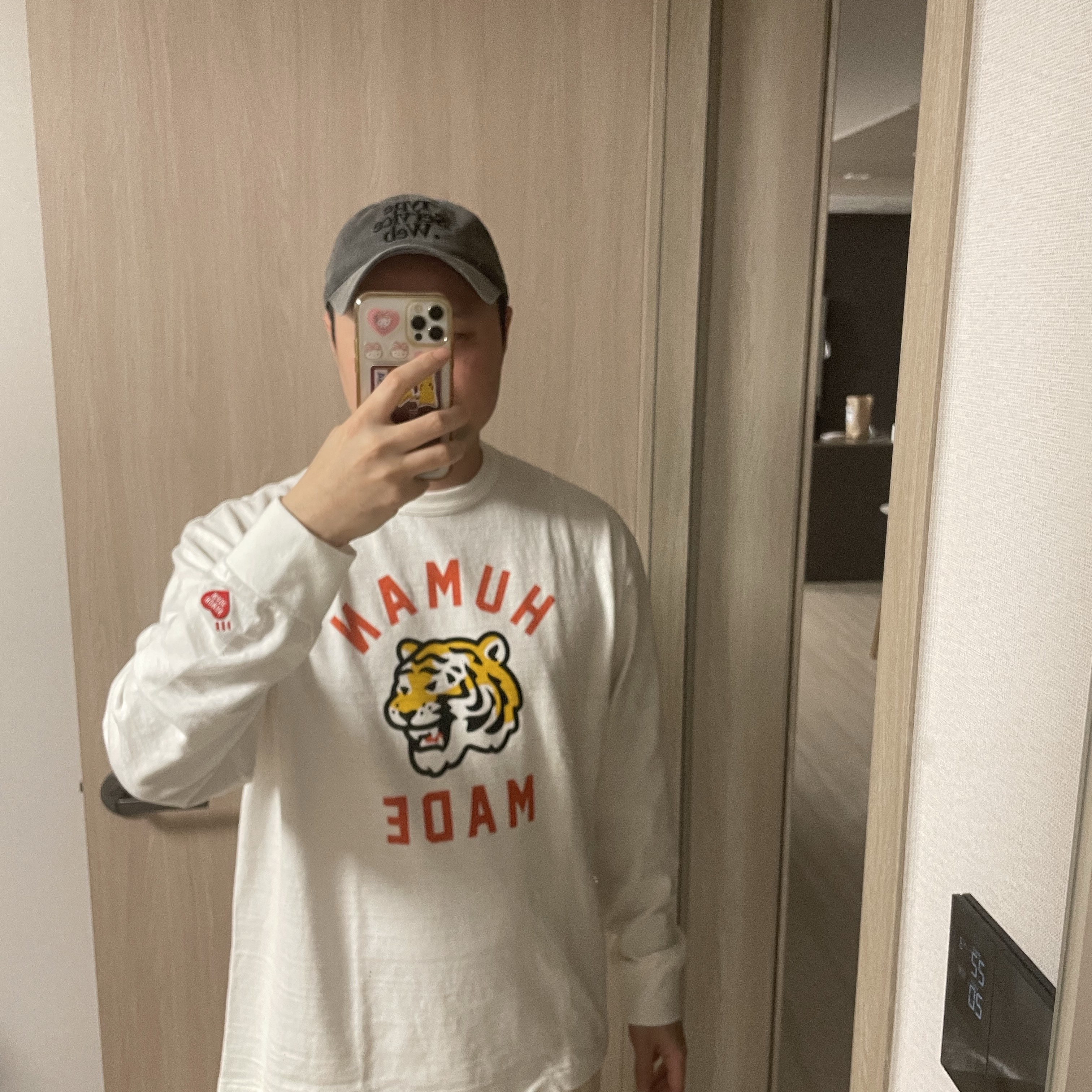 Human Made Graphic L/S T-Shirt White 착용 스타일 - 1