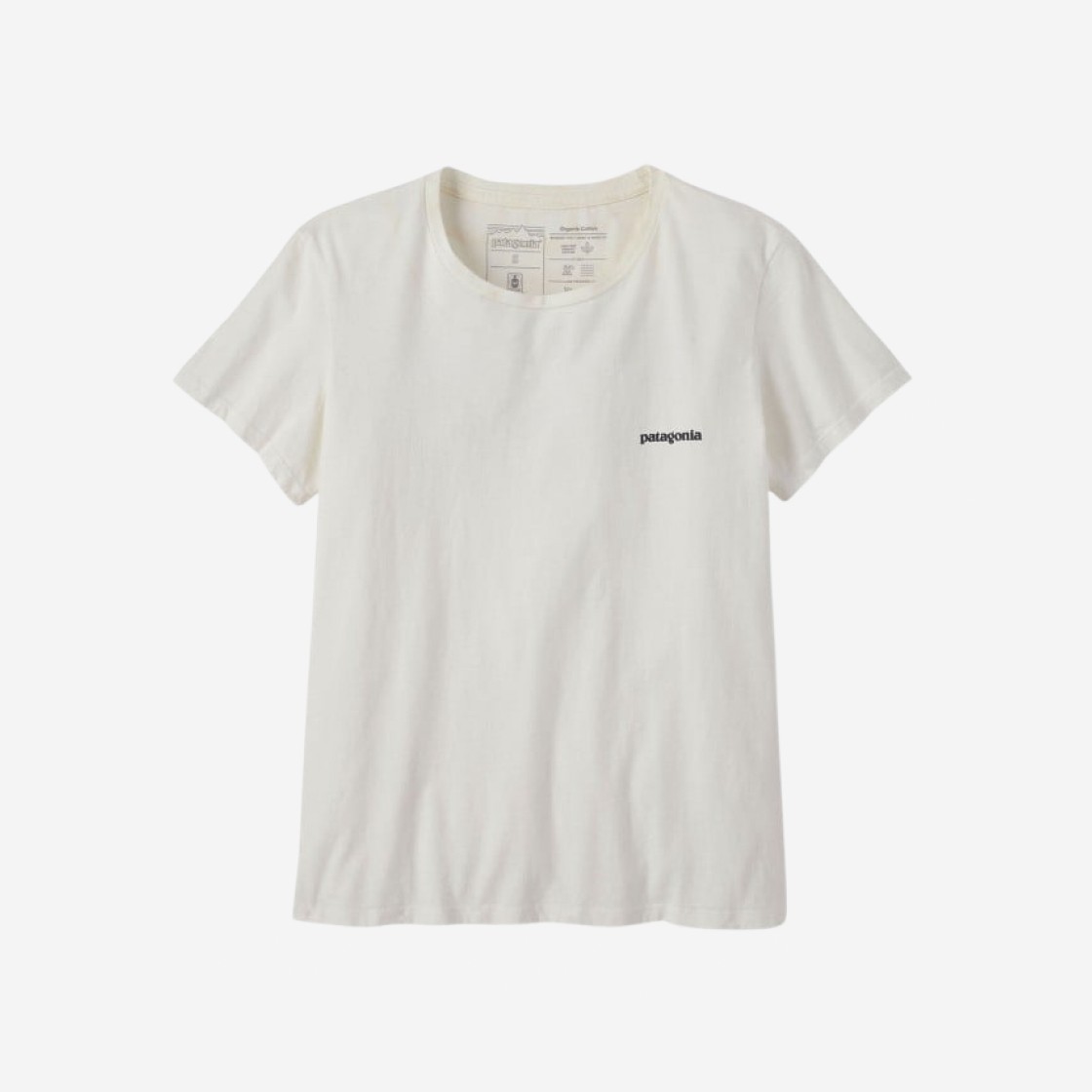 (W) Patagonia P-6 Mission Organic T-Shirt Birch White 상세 이미지 2