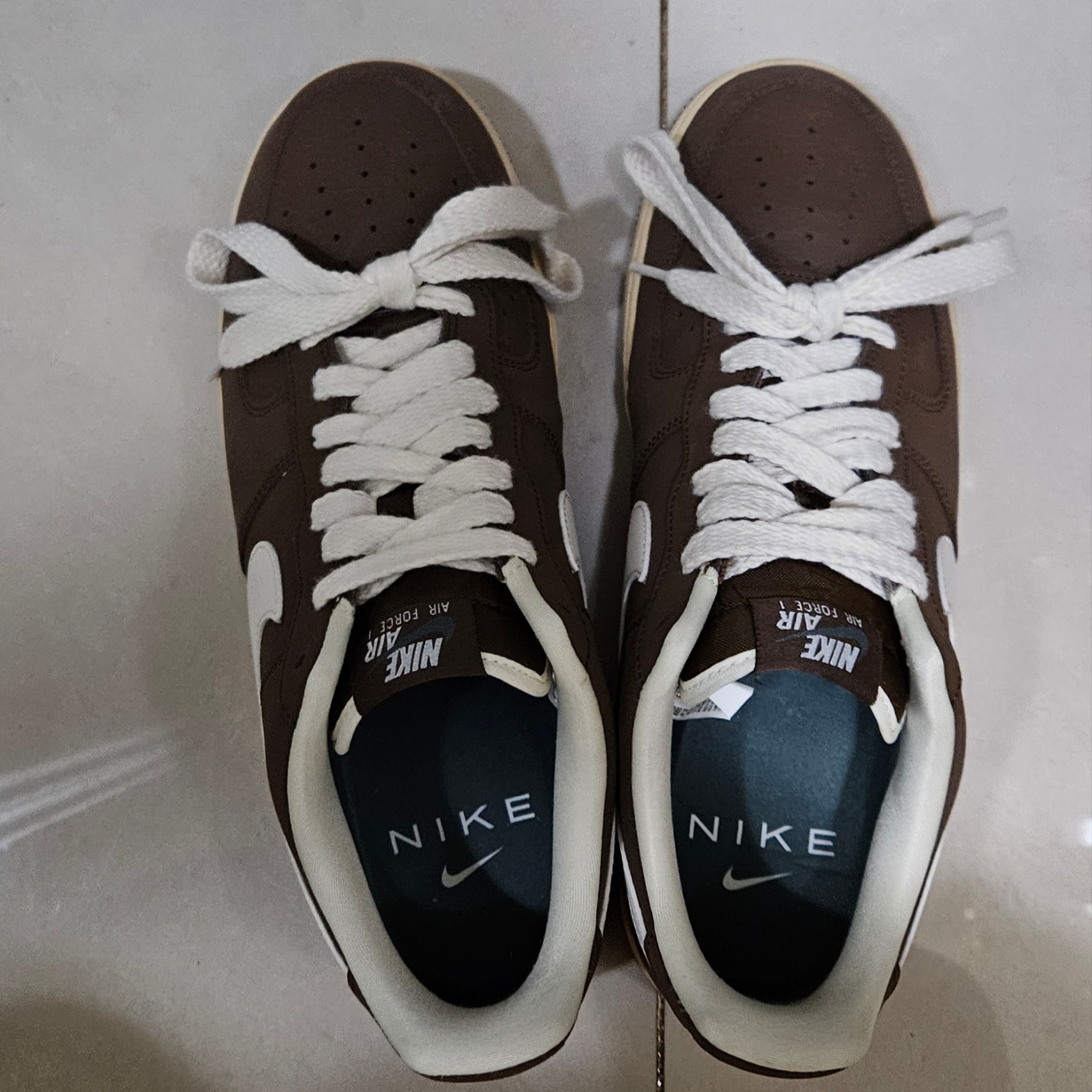 Nike Air Force 1 '07 Cacao Wow Coconut Milk 착용 스타일