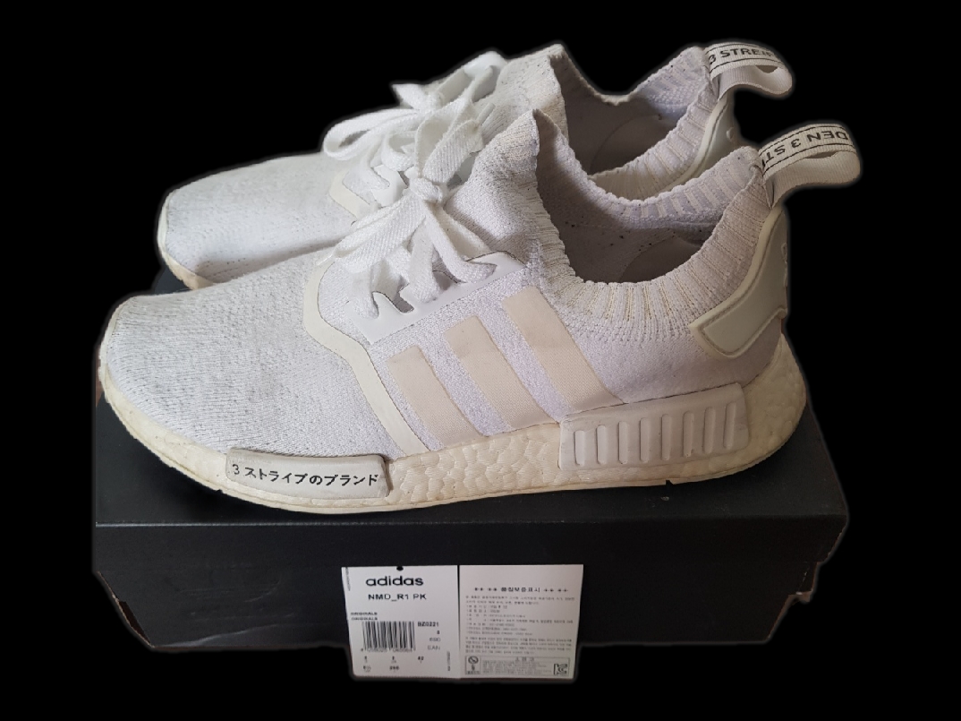 Adidas NMD R1 Japan Triple White 착용 스타일