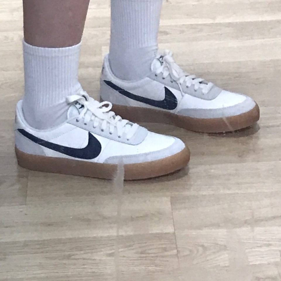 (W) Nike Killshot 2 Sail Midnight Navy 착용 스타일 - 2