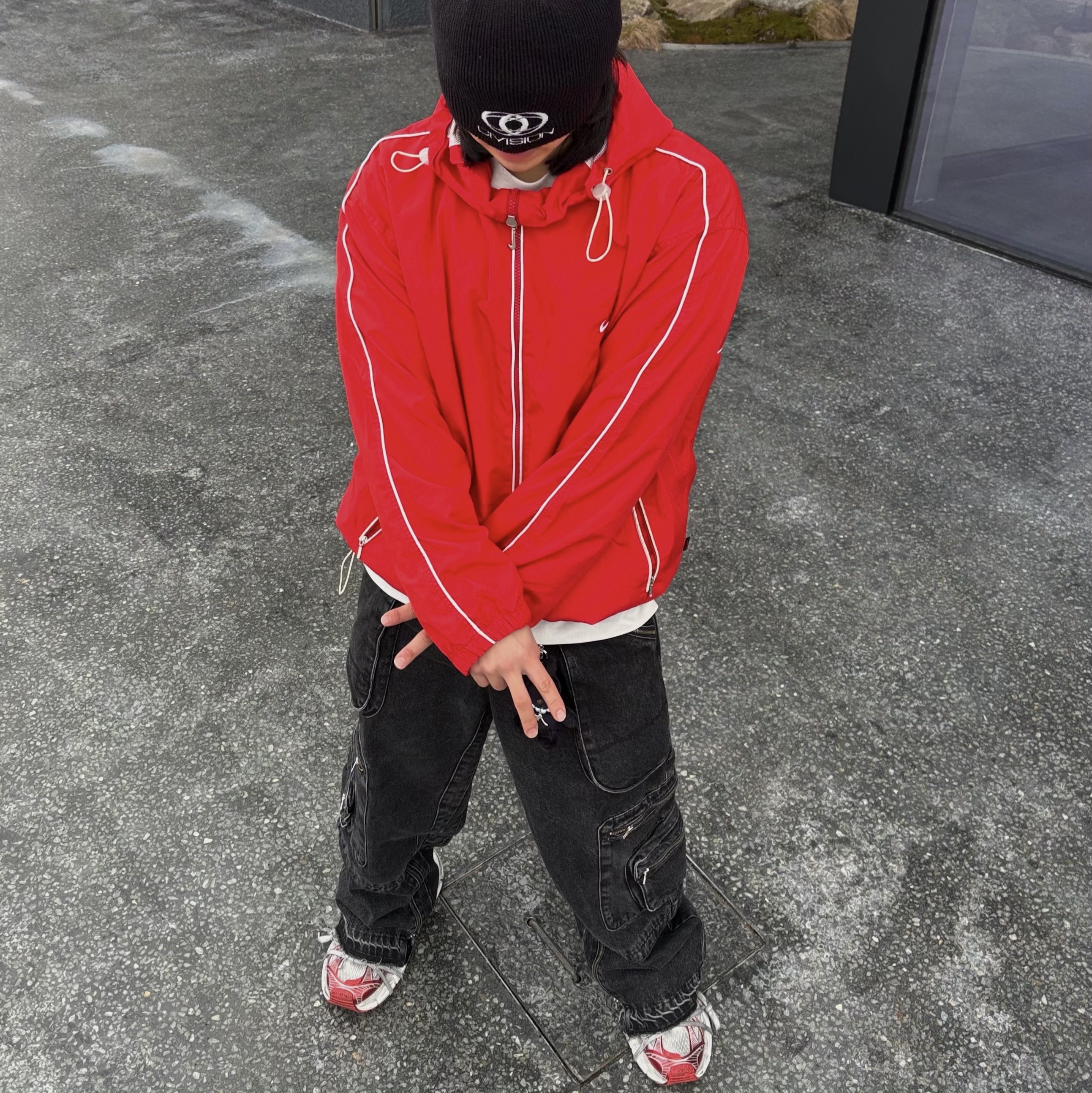 Balenciaga 3XL Sneakers White Red 착용 스타일 - 1