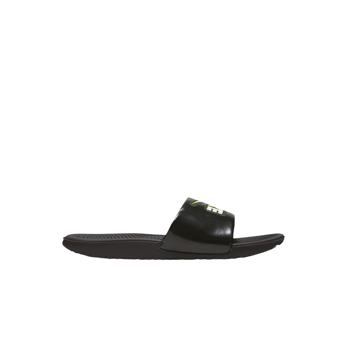 (GS/PS) 나이키 카와 펀 슬라이드 블랙 볼트((GS/PS) Nike Kawa Fun Slide Black Volt) - 1