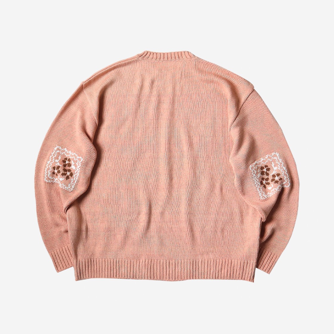 Kapital 5G Cotton Knit Kookie Crew Sweater Pink 상세 이미지 2