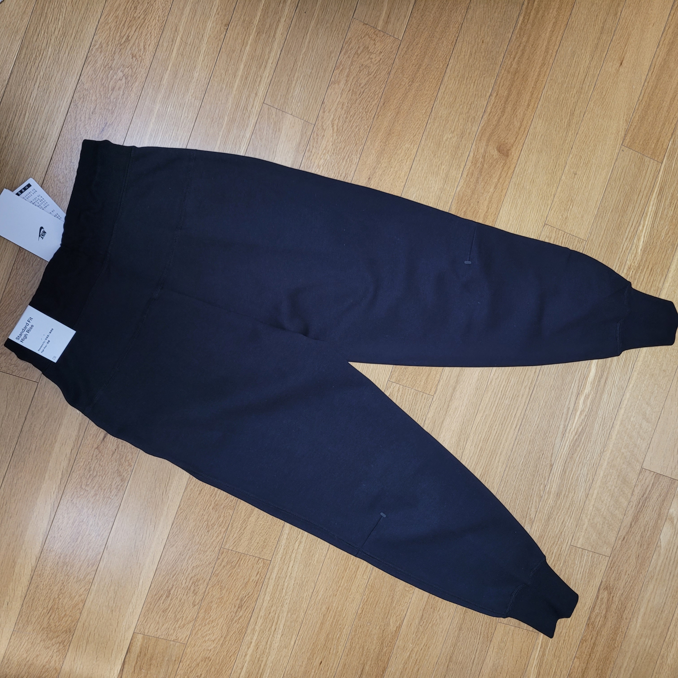 (W) Nike NSW Tech Fleece Pants Black - Asia 착용 스타일 - 4