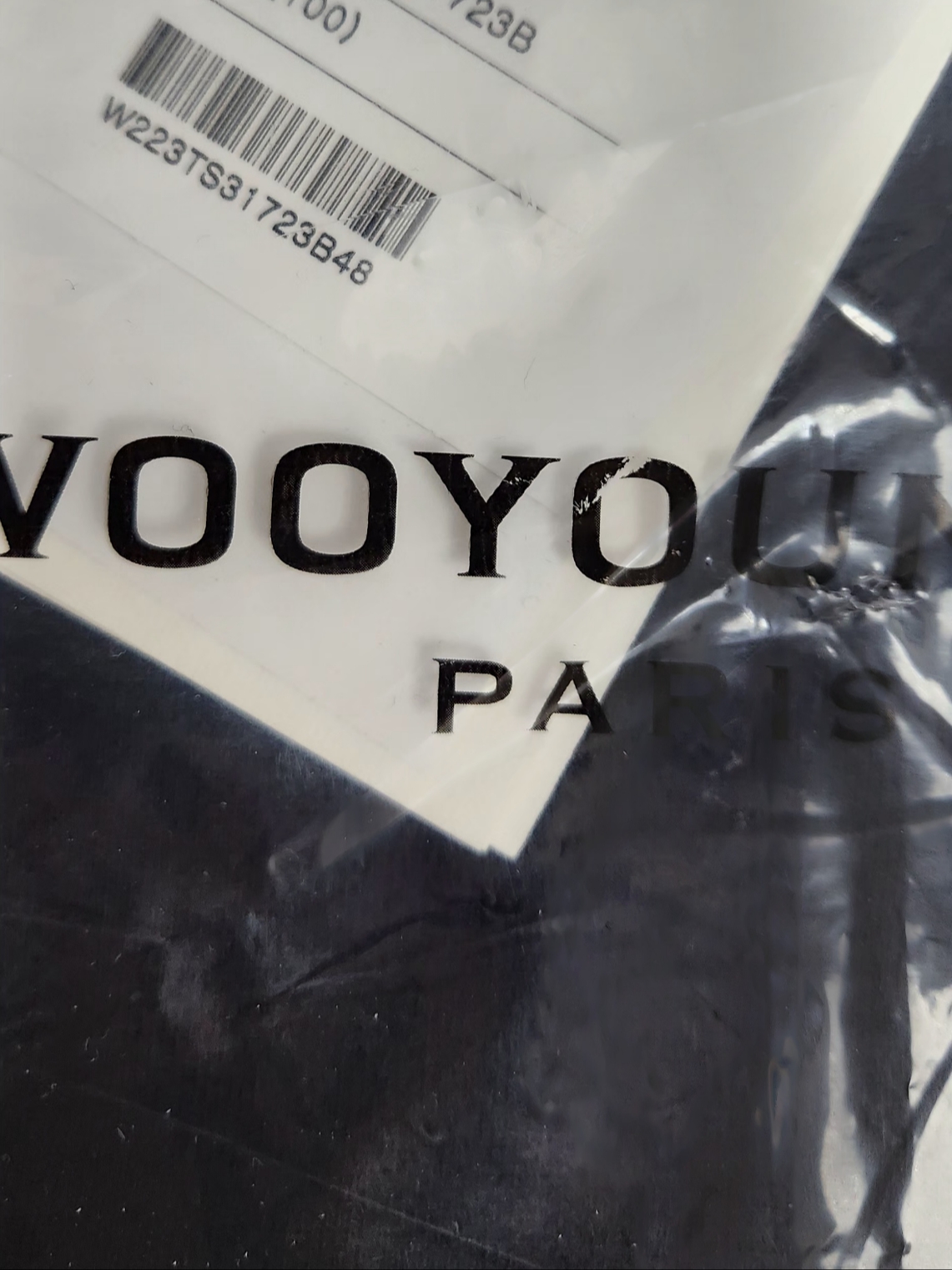 Wooyoungmi Cotton White Back Logo Hoodie Black - 22FW 착용 스타일