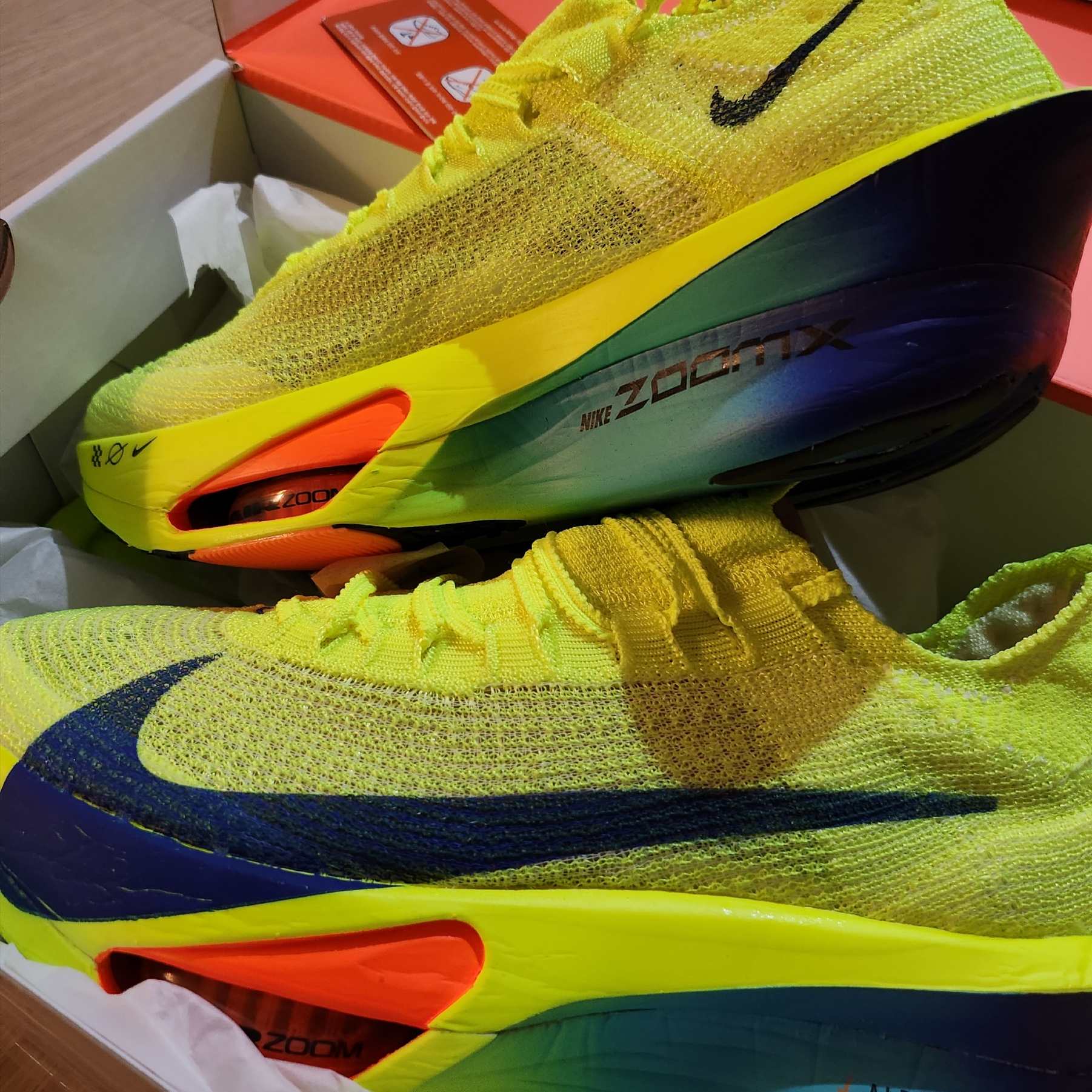 Nike Air Zoom Alphafly Next% 3 Volt 착용 스타일